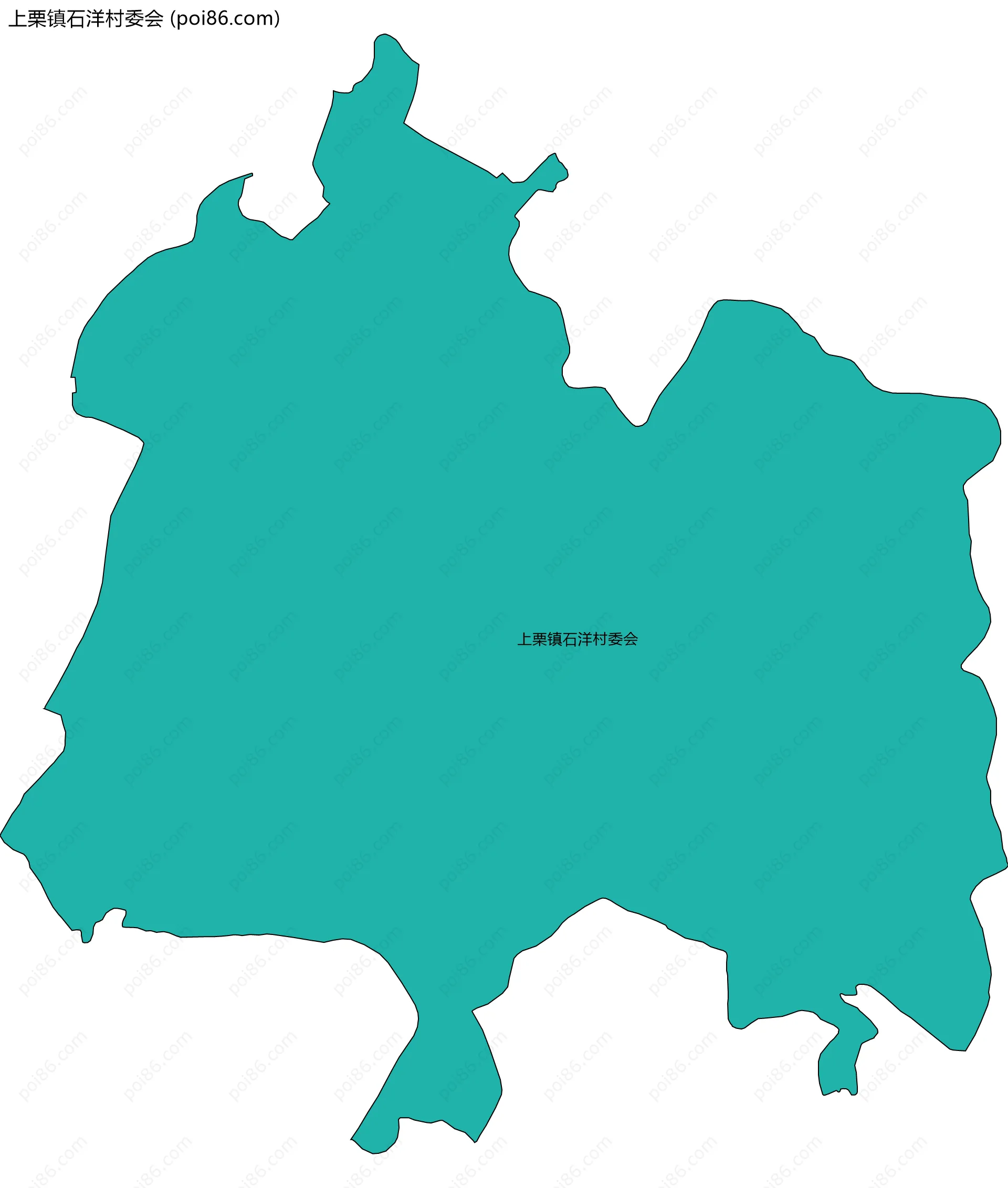 上栗镇石洋村委会边界地图