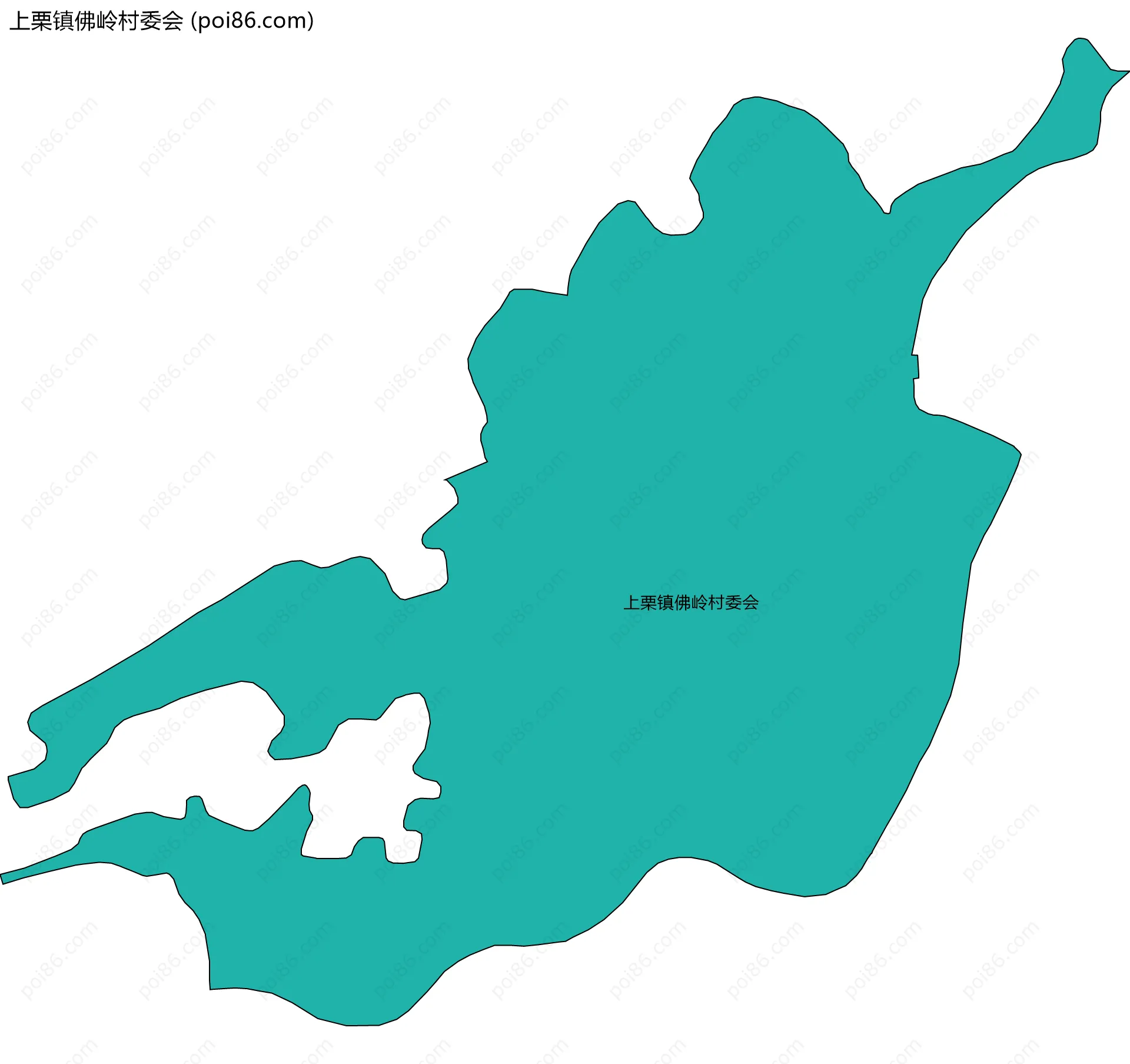 上栗镇佛岭村委会边界地图