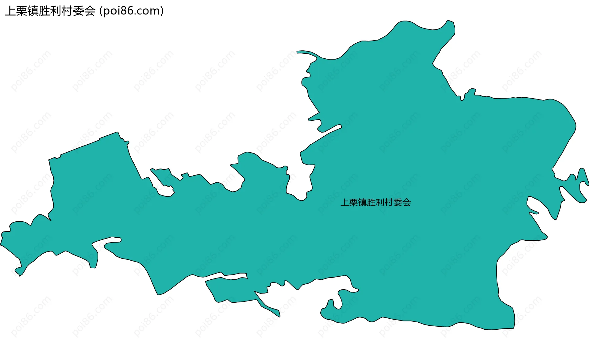 上栗镇胜利村委会边界地图