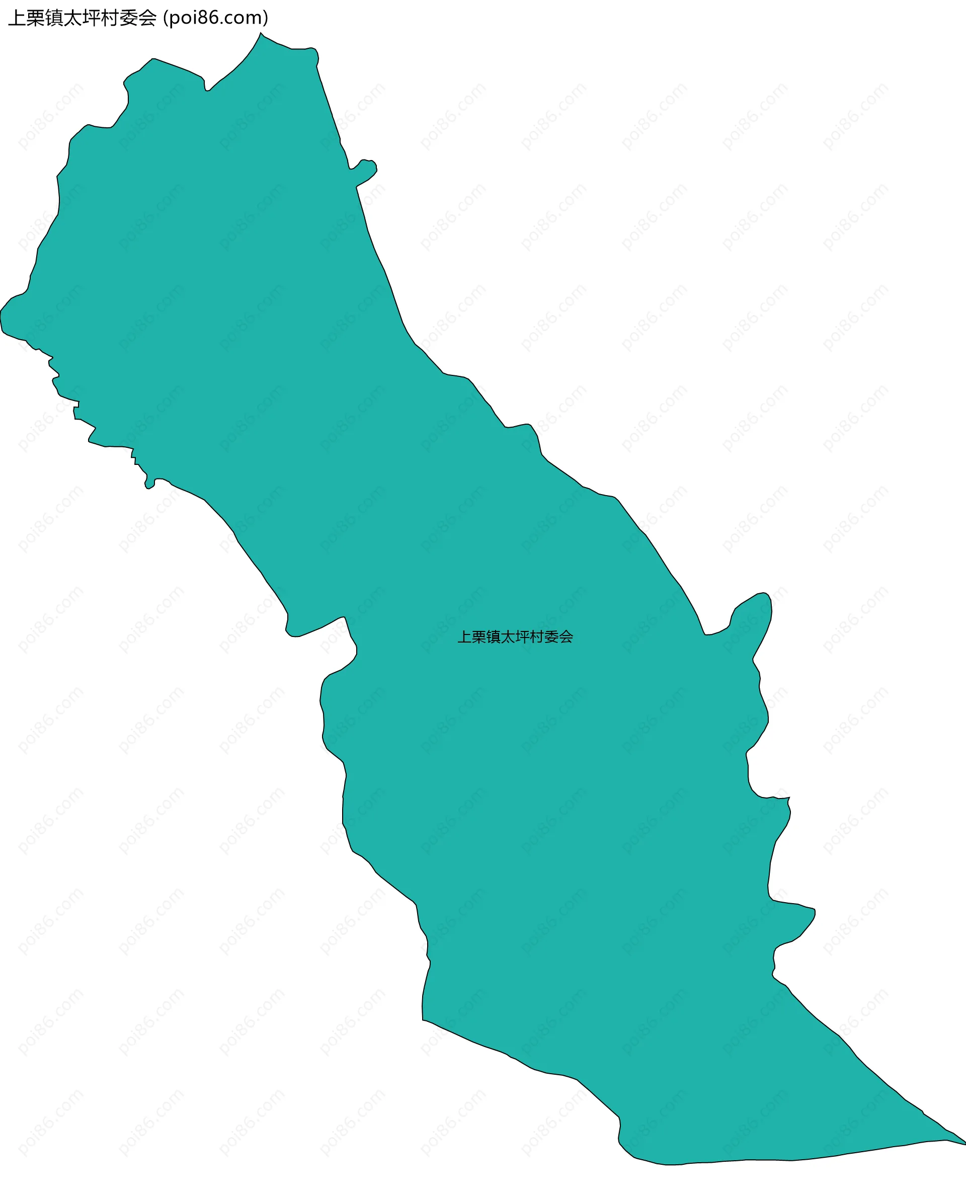 上栗镇太坪村委会边界地图