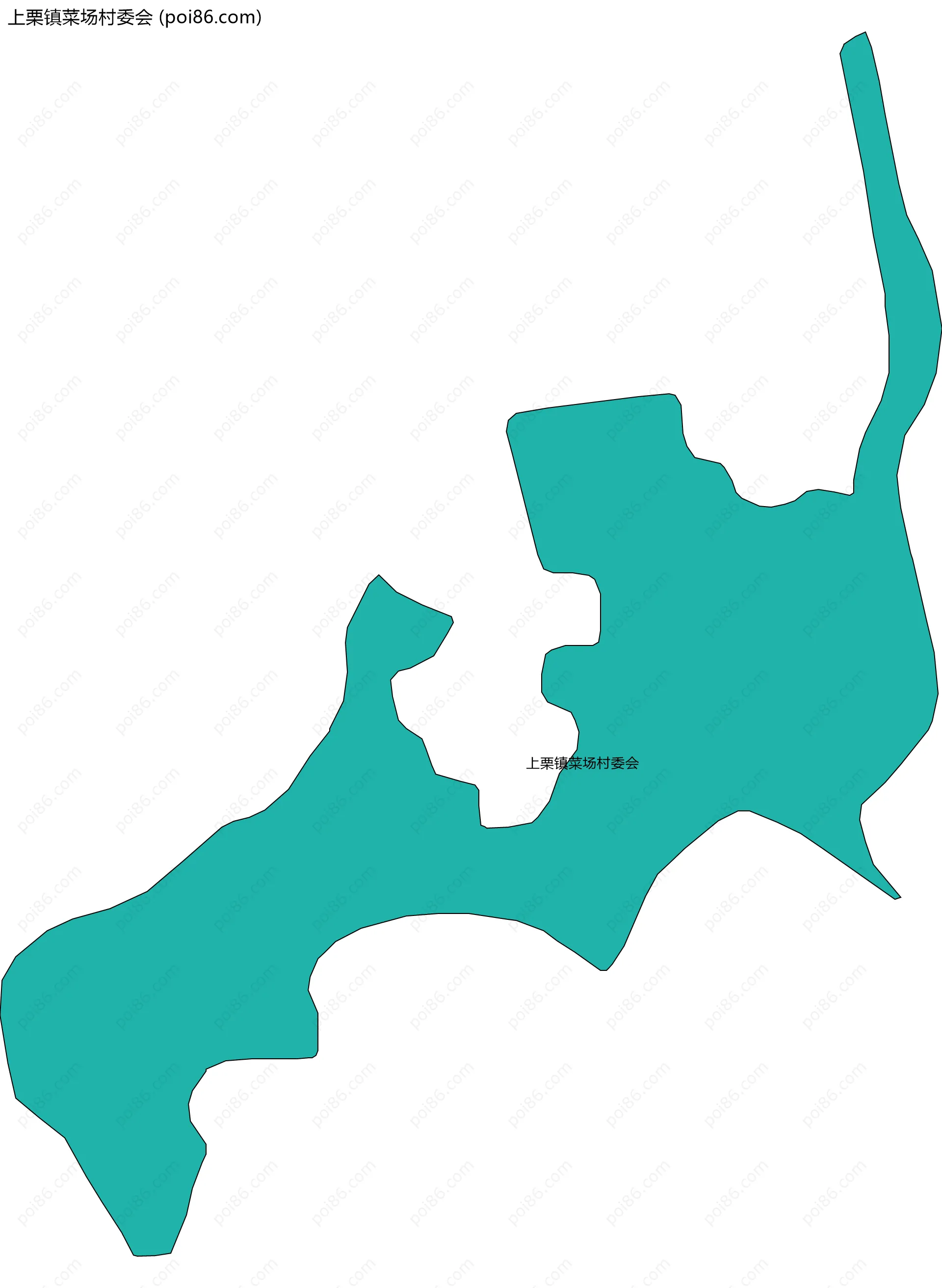 上栗镇菜场村委会边界地图