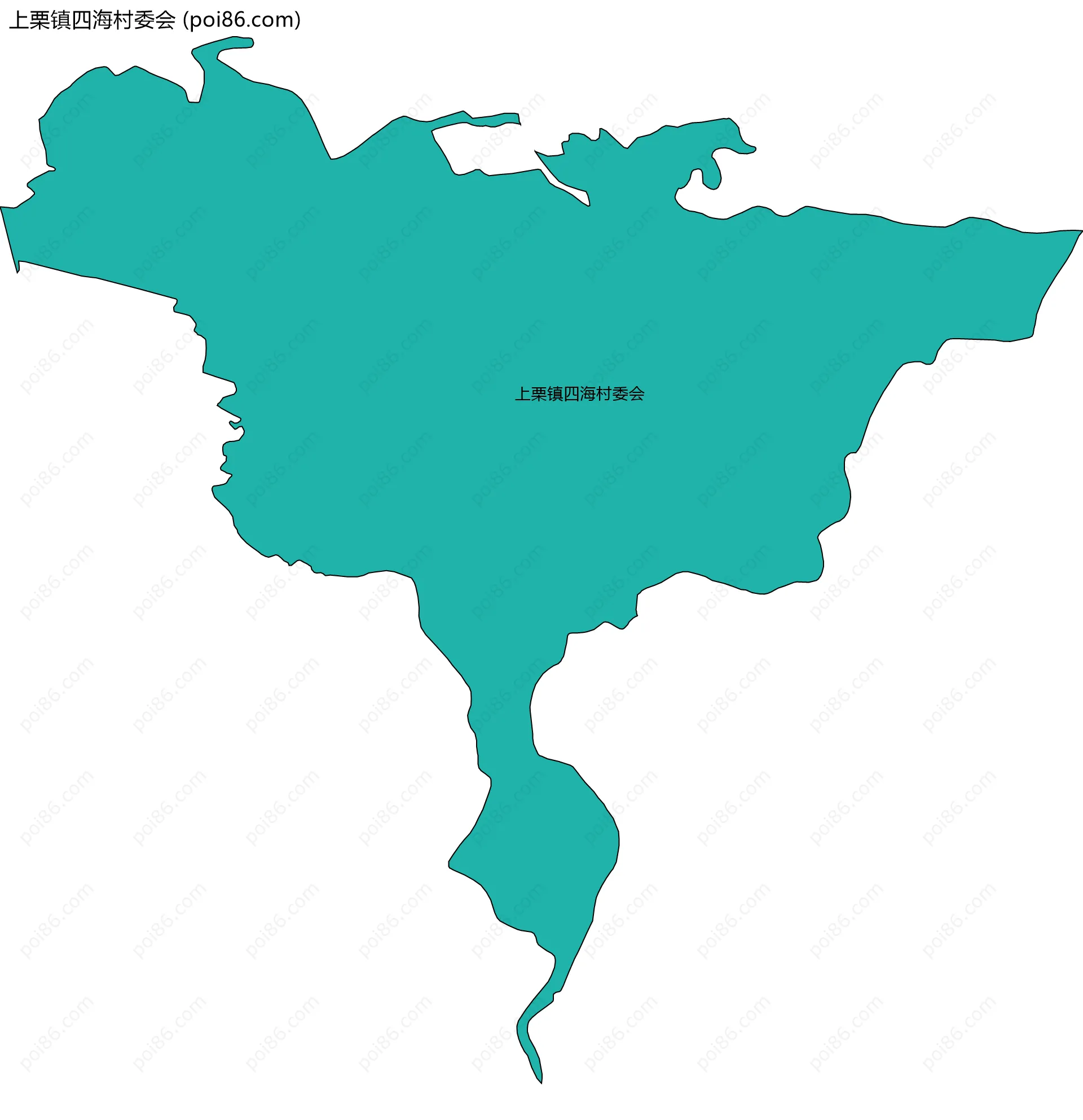 上栗镇四海村委会边界地图