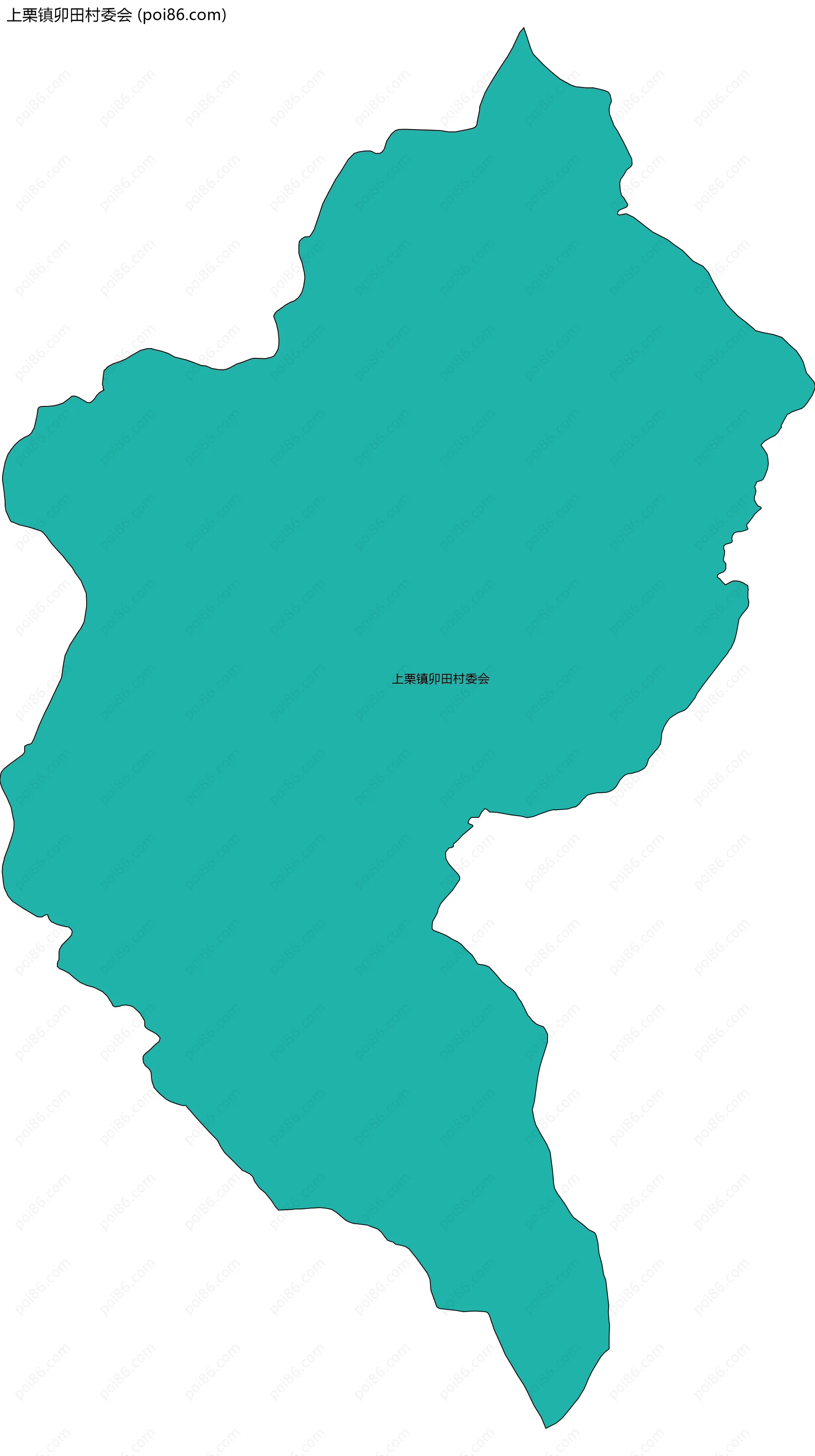 上栗镇卯田村委会边界地图