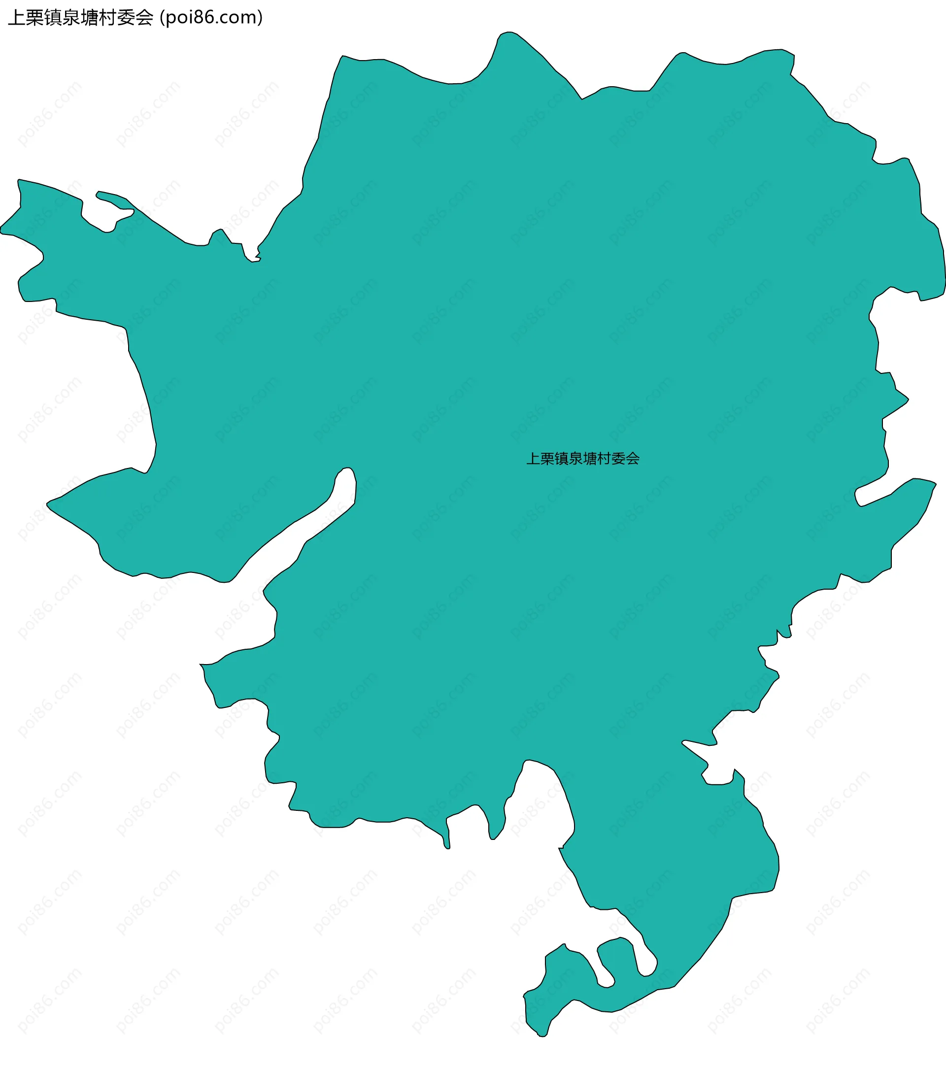 上栗镇泉塘村委会边界地图