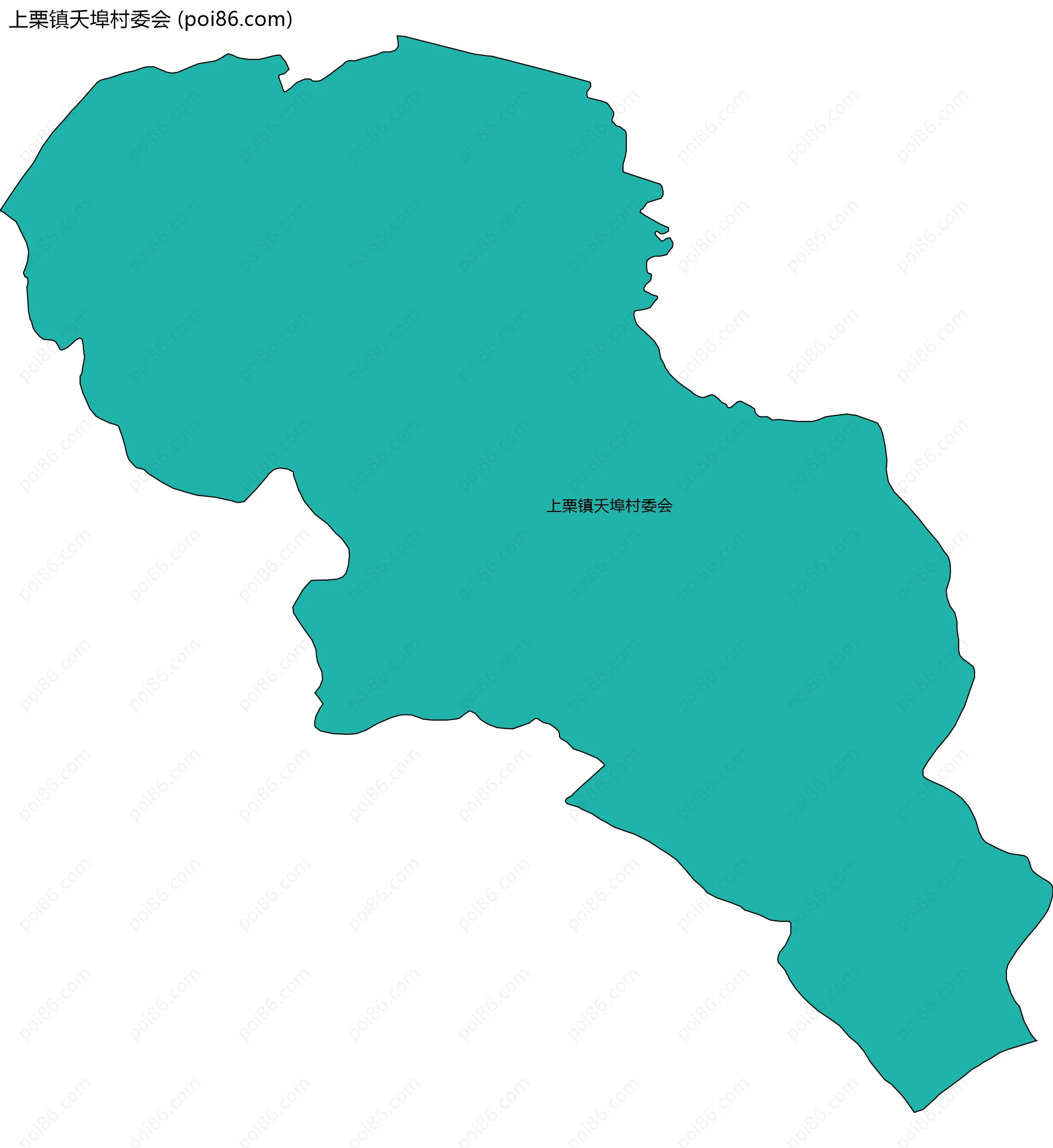 上栗镇夭埠村委会边界地图