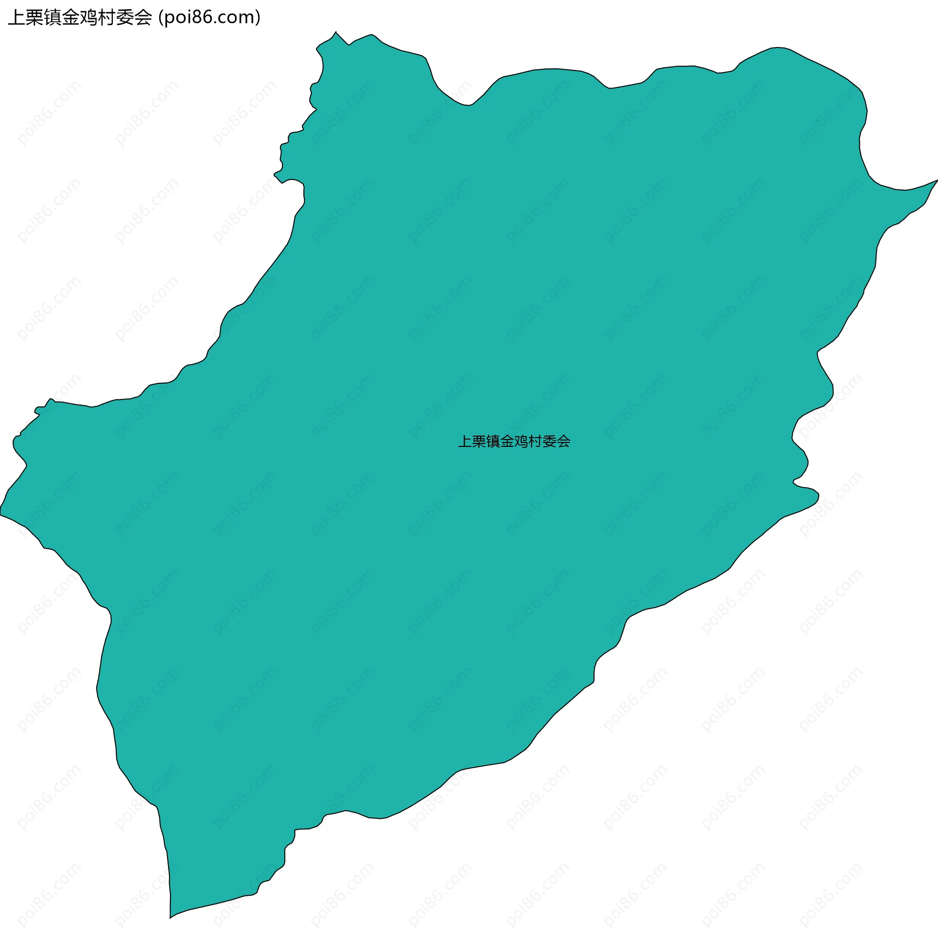 上栗镇金鸡村委会边界地图