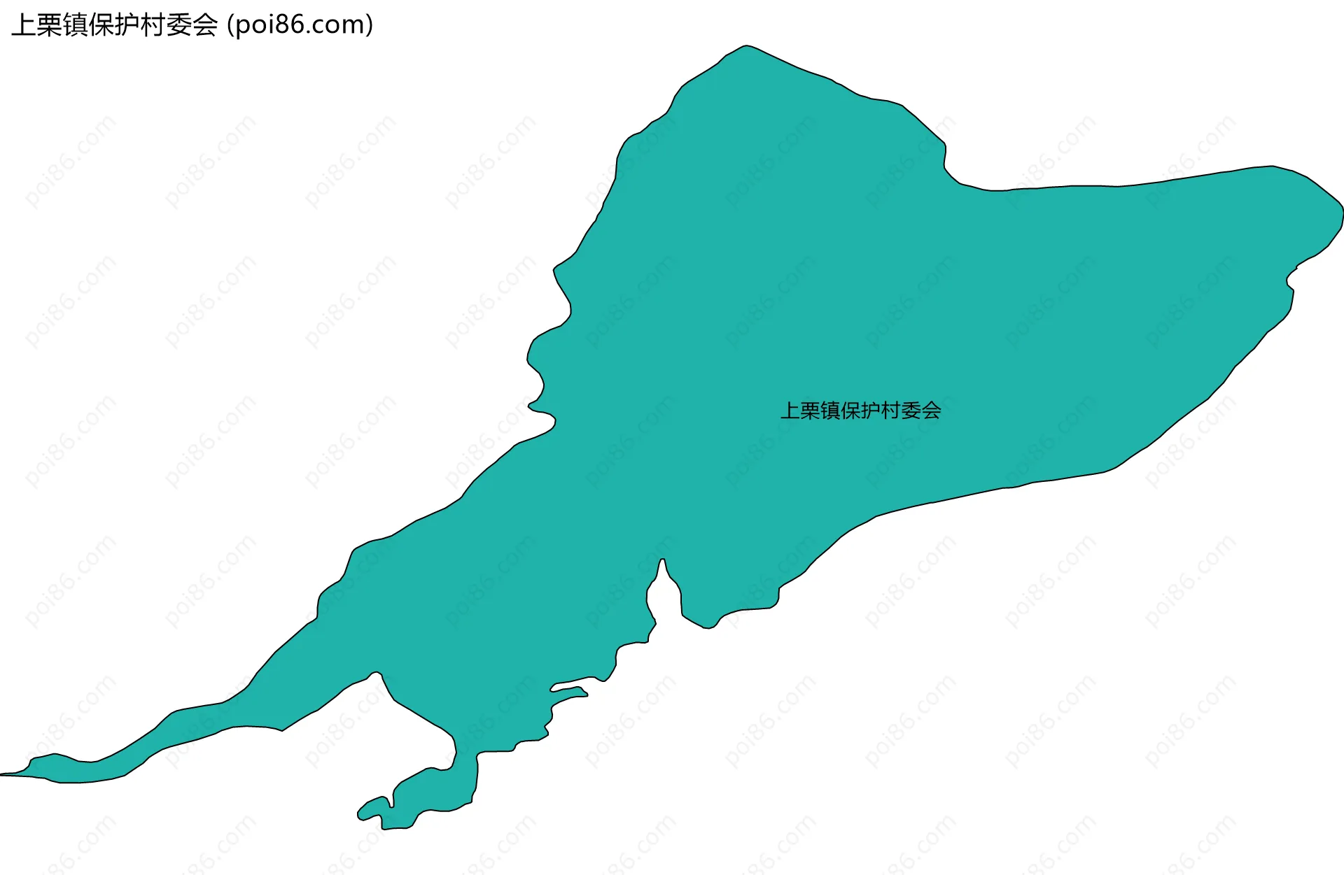 上栗镇保护村委会边界地图