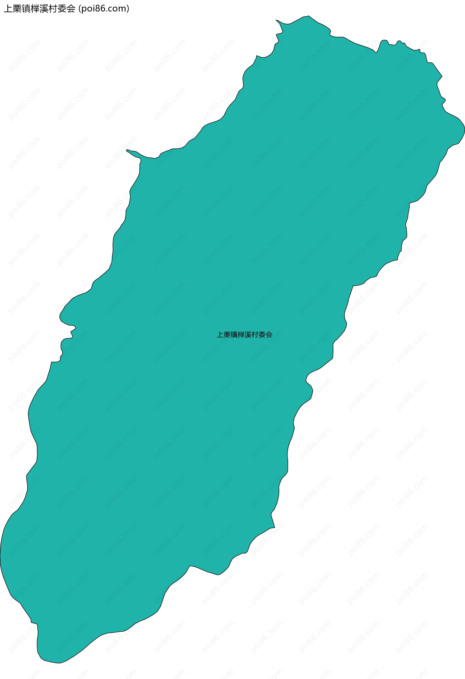 上栗镇榉溪村委会边界地图