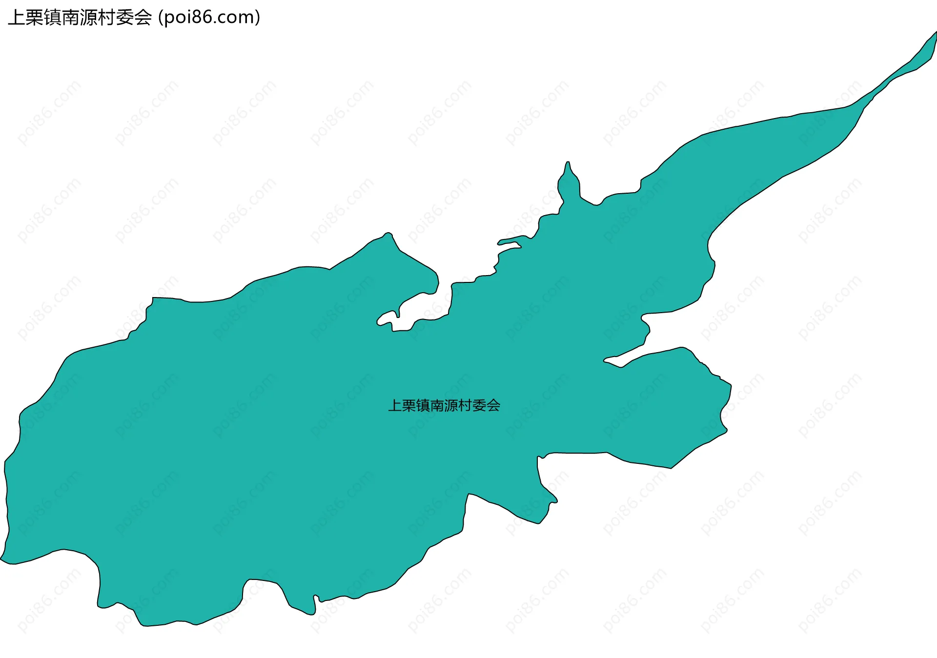 上栗镇南源村委会边界地图