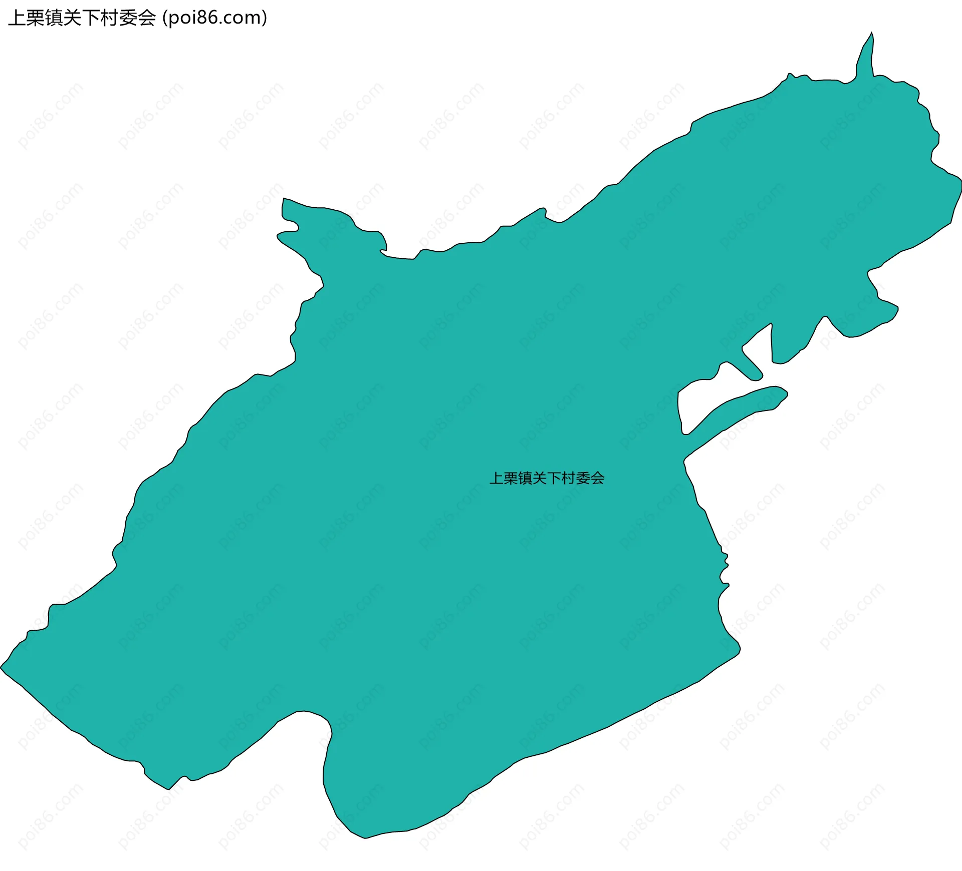上栗镇关下村委会边界地图