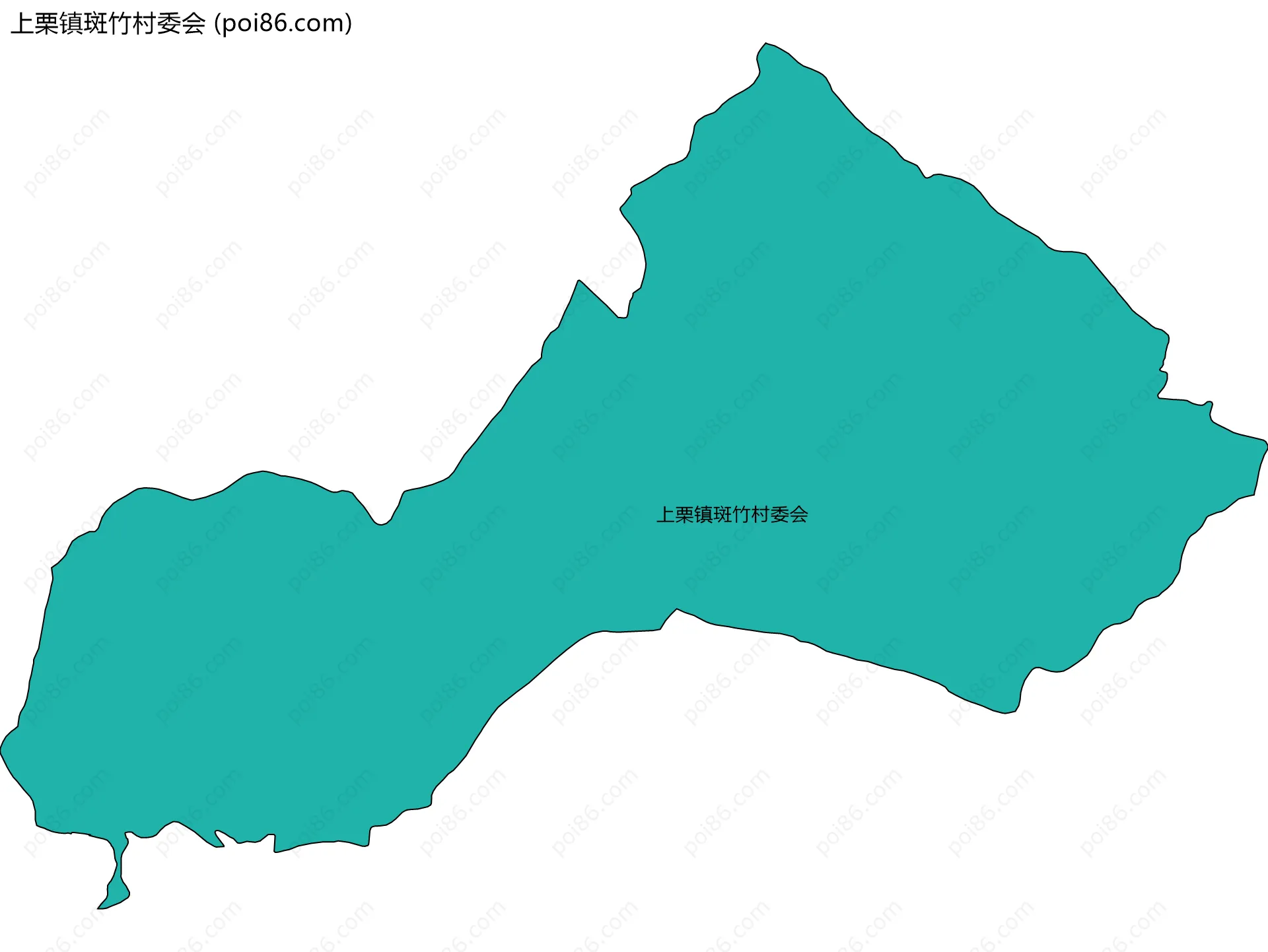 上栗镇斑竹村委会边界地图