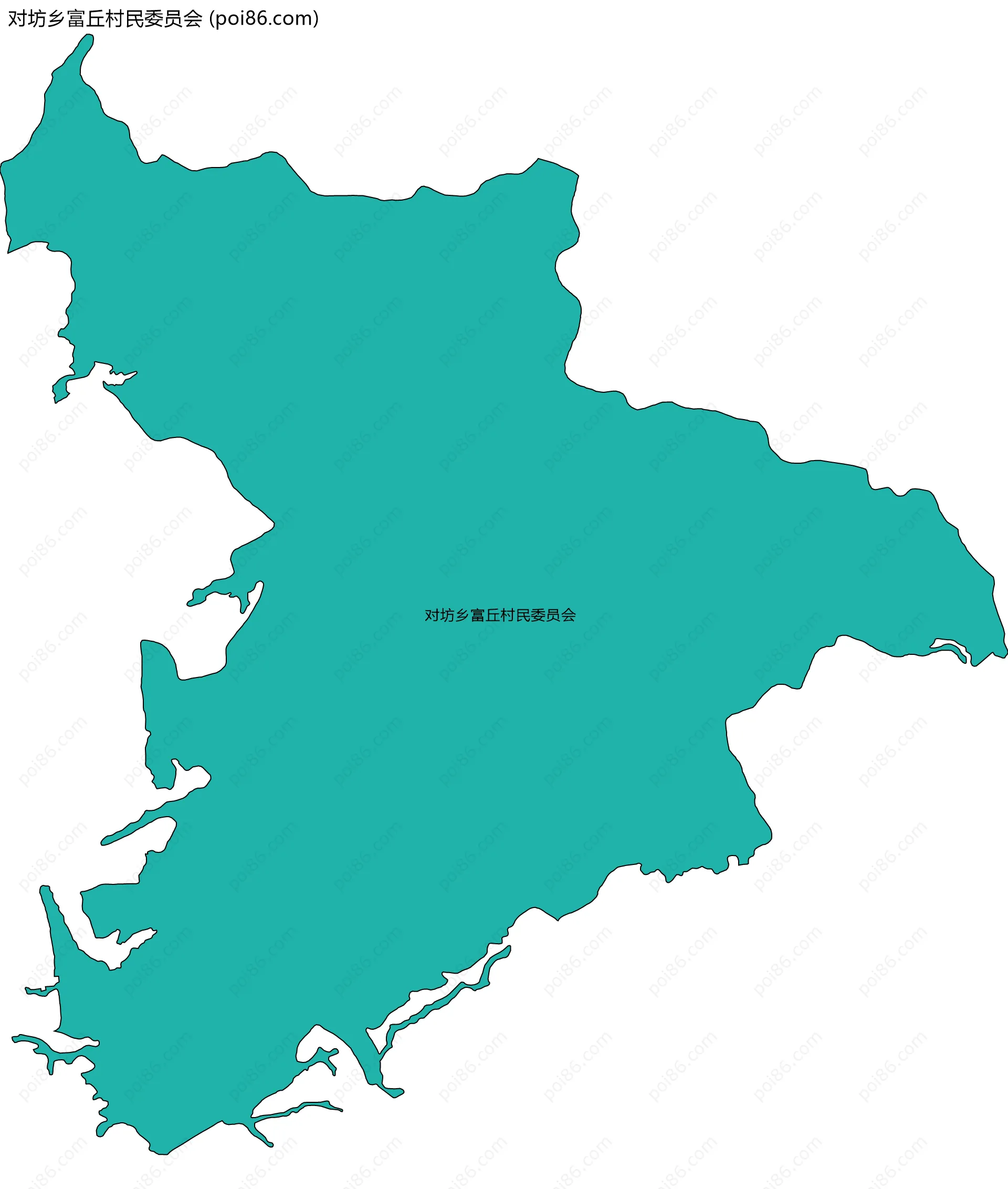 对坊乡富丘村民委员会边界地图