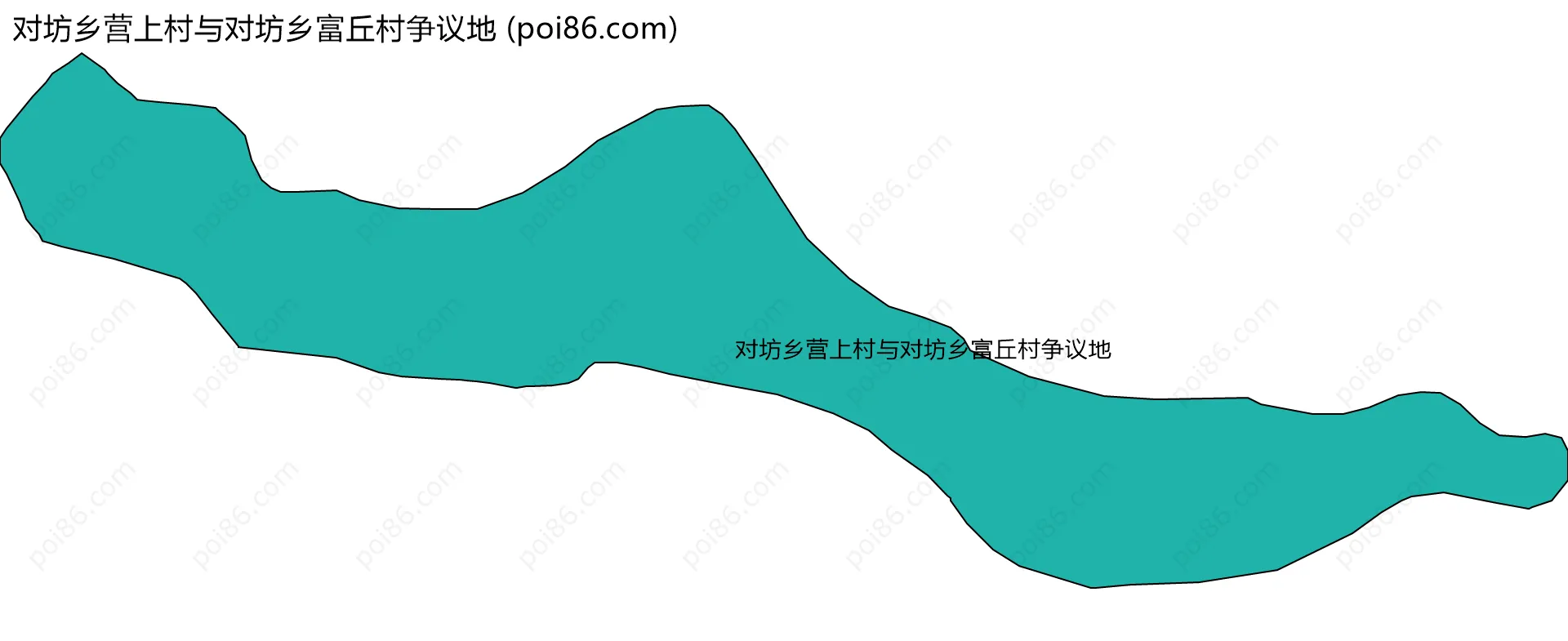 对坊乡营上村与对坊乡富丘村争议地边界地图