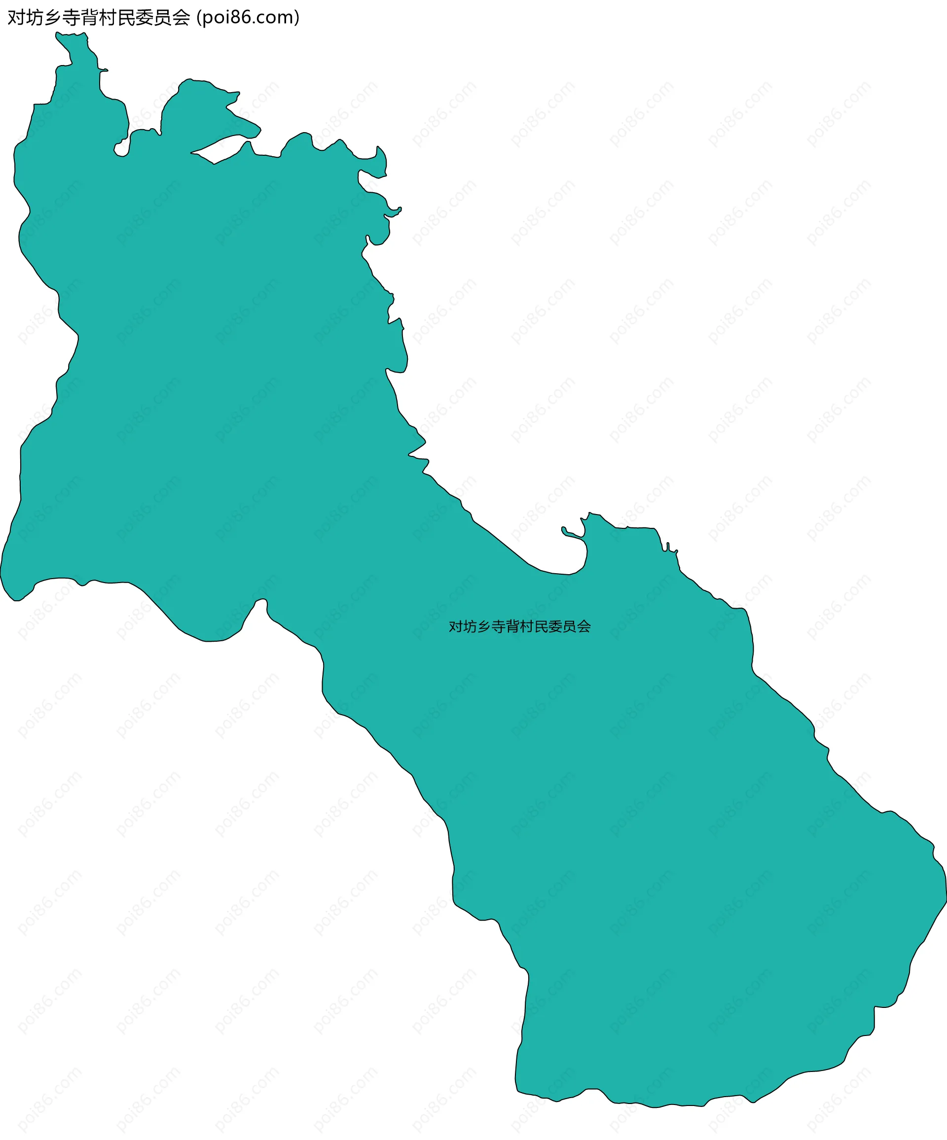 对坊乡寺背村民委员会边界地图