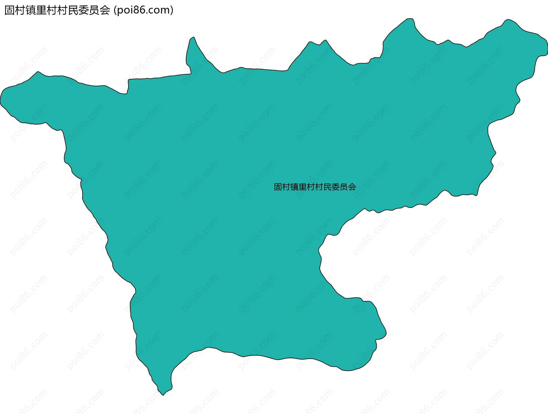 固村镇里村村民委员会边界地图