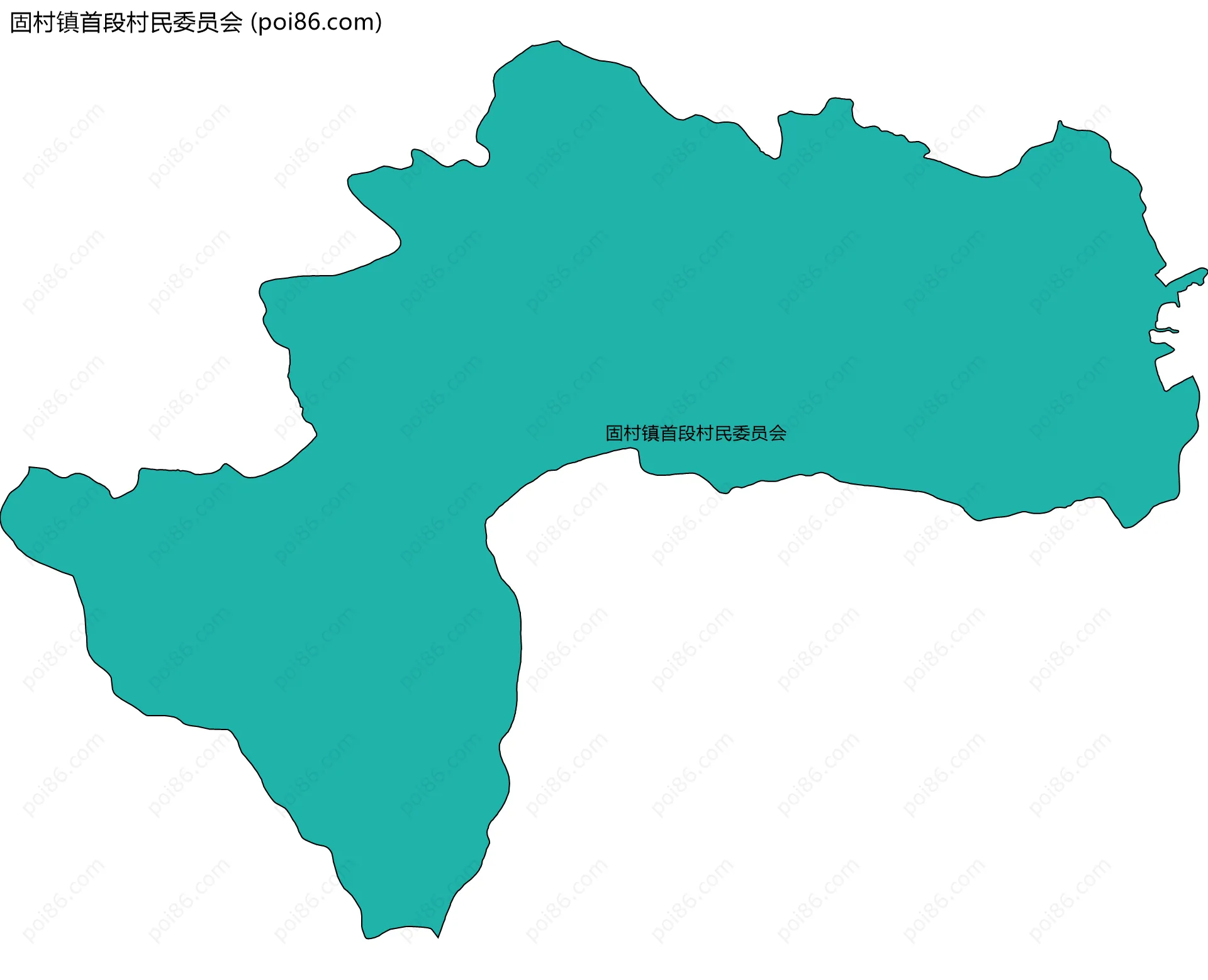 固村镇首段村民委员会边界地图
