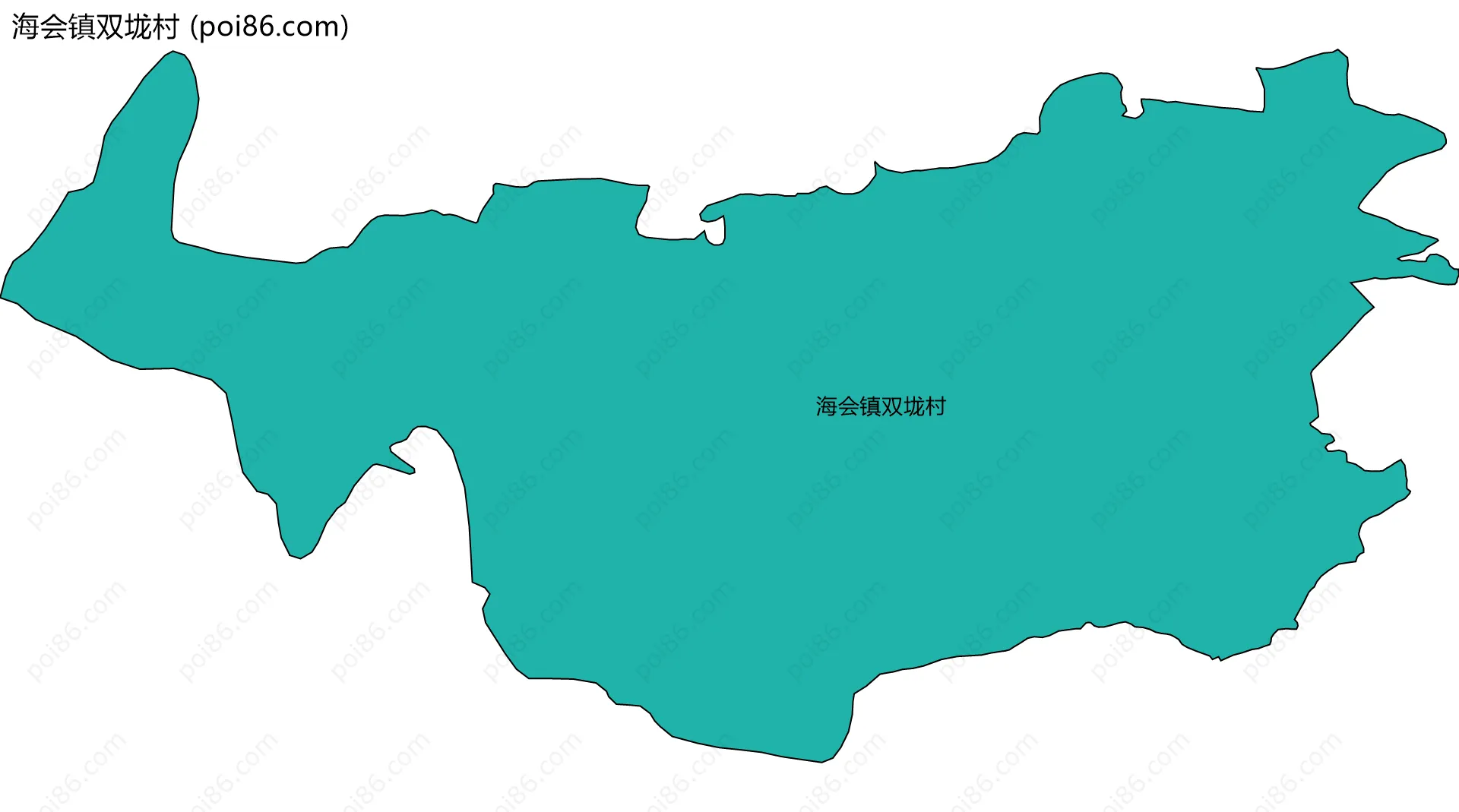 海会镇双垅村边界地图