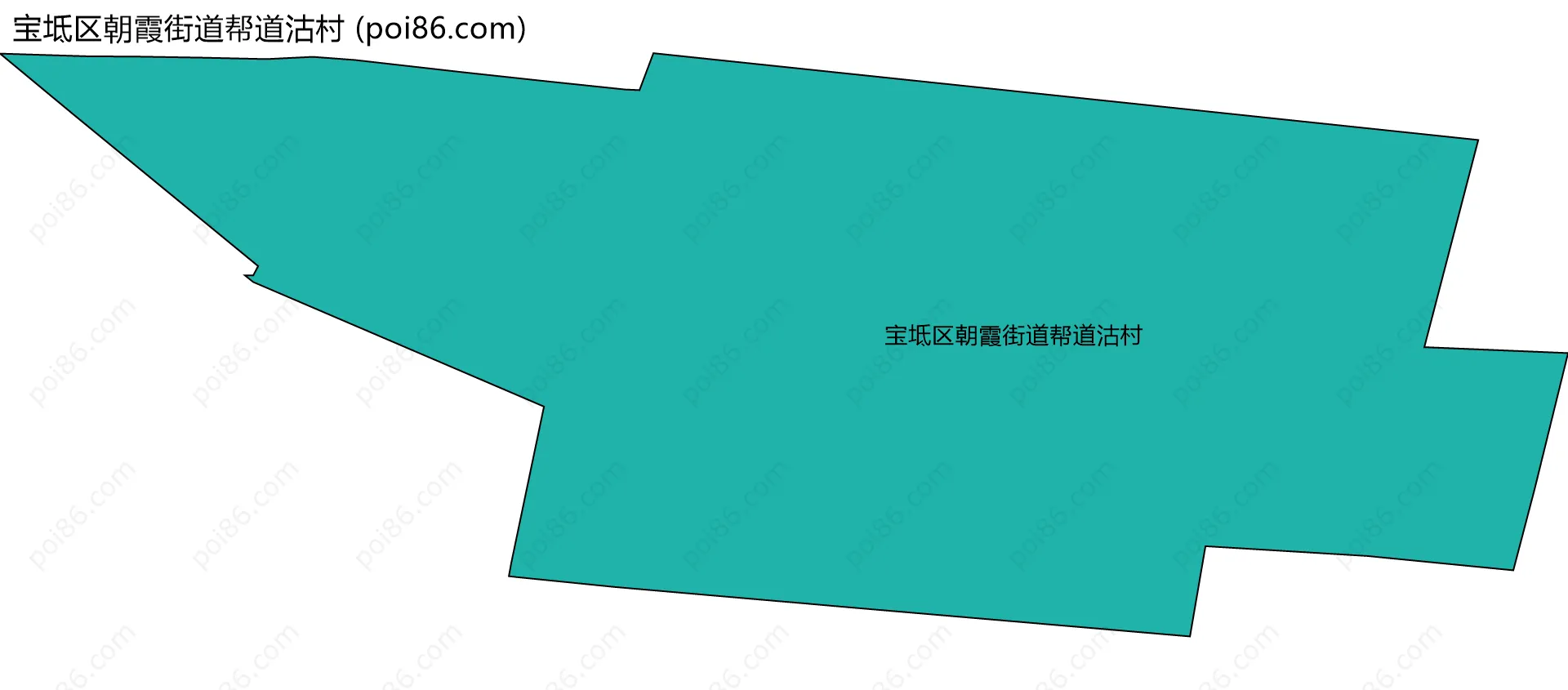 宝坻区朝霞街道帮道沽村边界地图