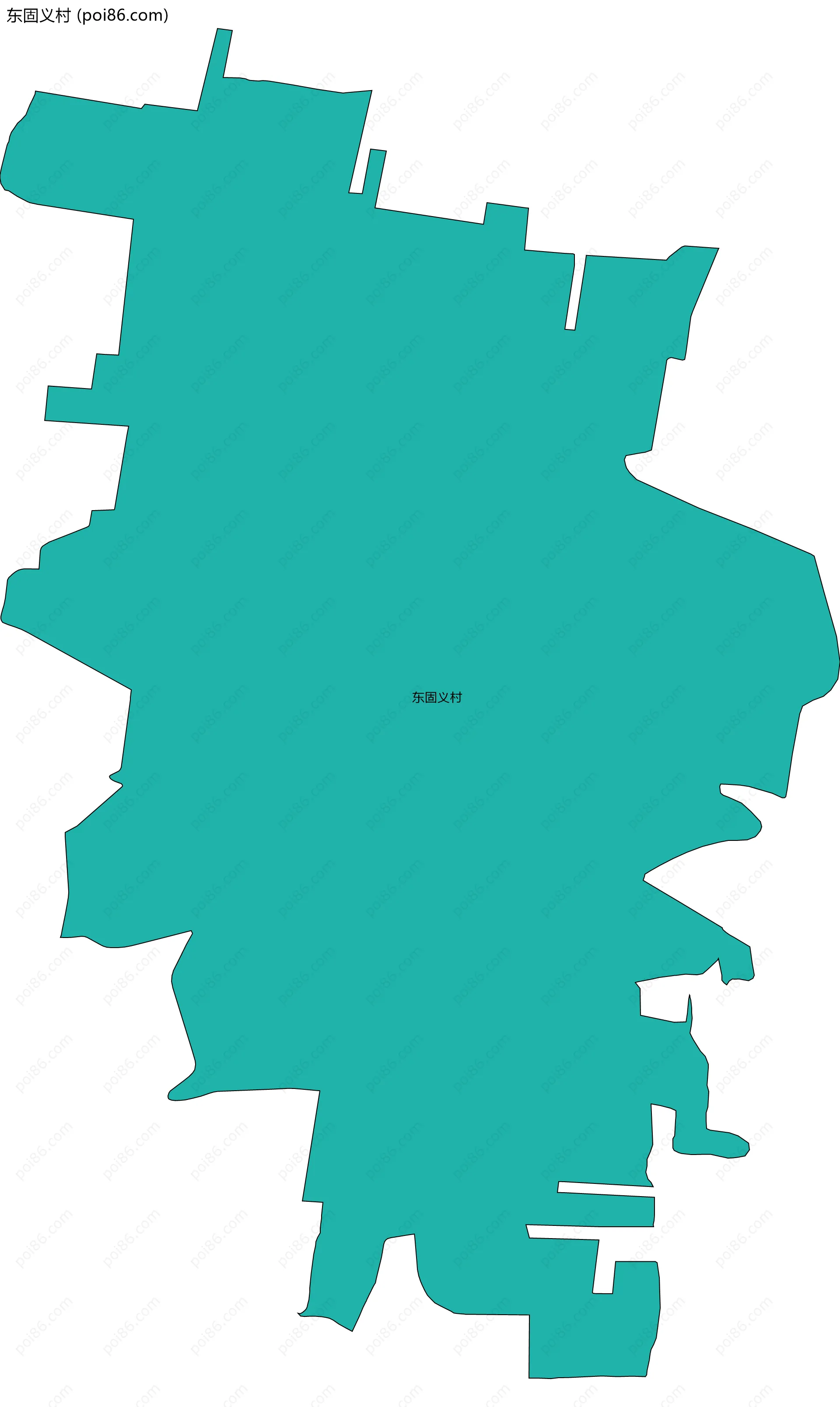 东固义村边界地图