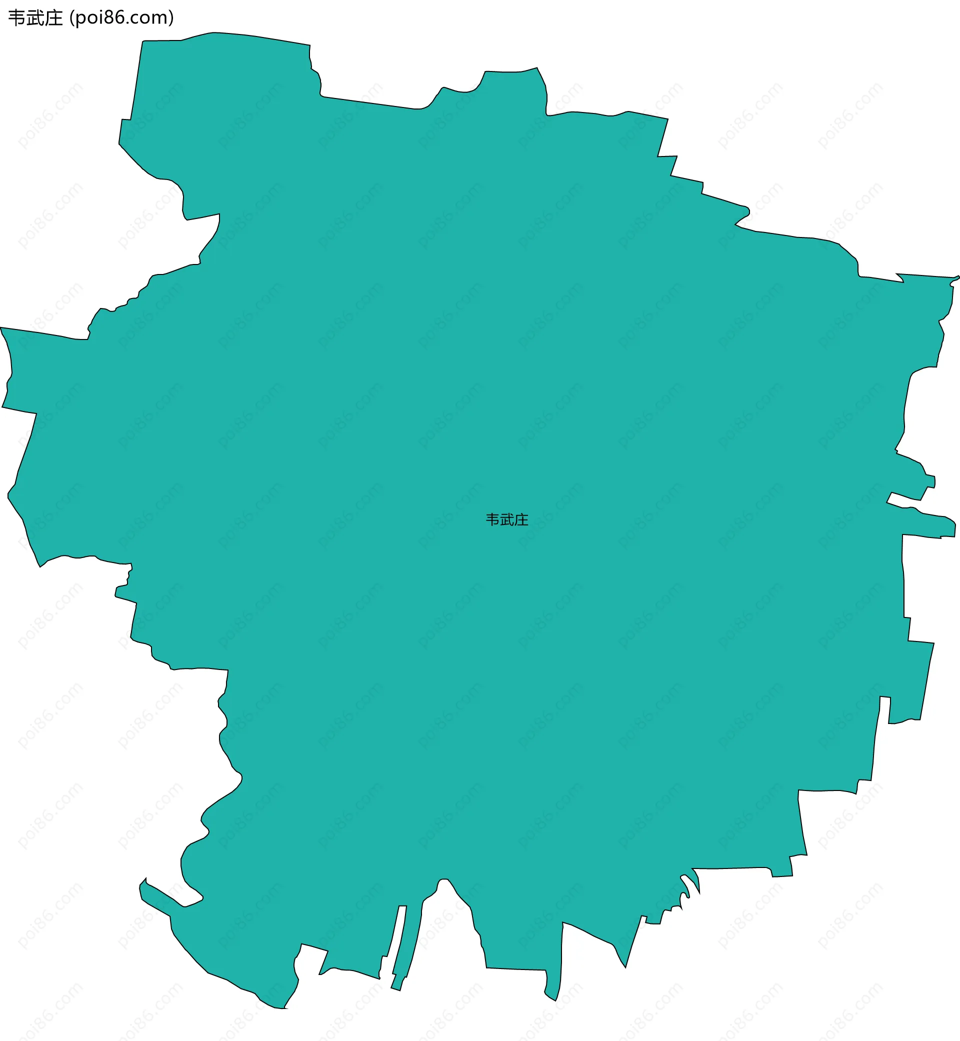 韦武庄边界地图