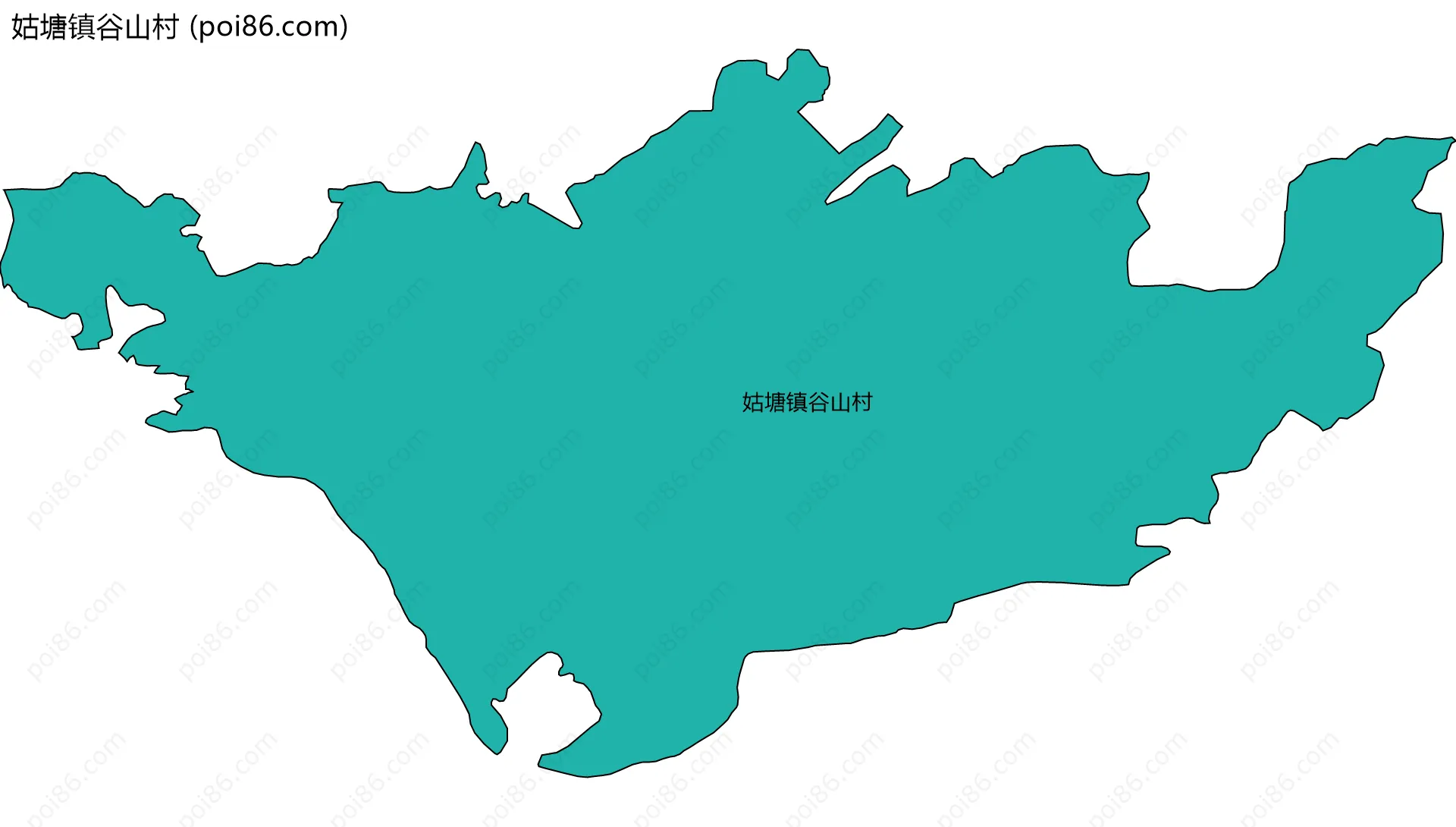 姑塘镇谷山村边界地图