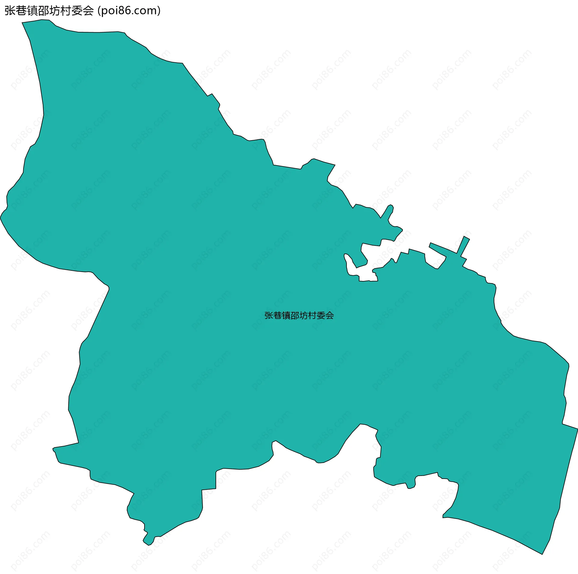 张巷镇邵坊村委会边界地图