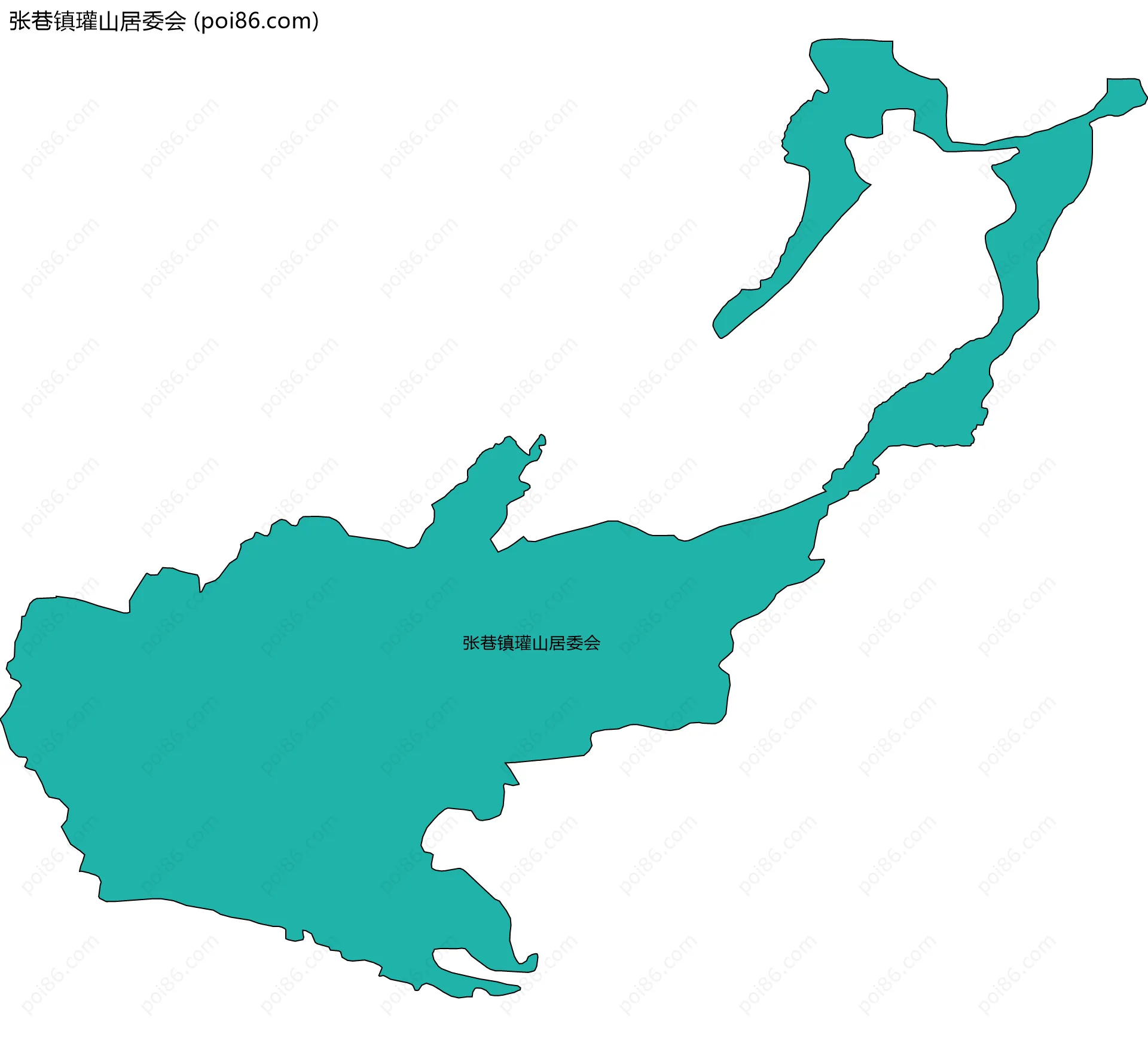 张巷镇瓘山居委会边界地图