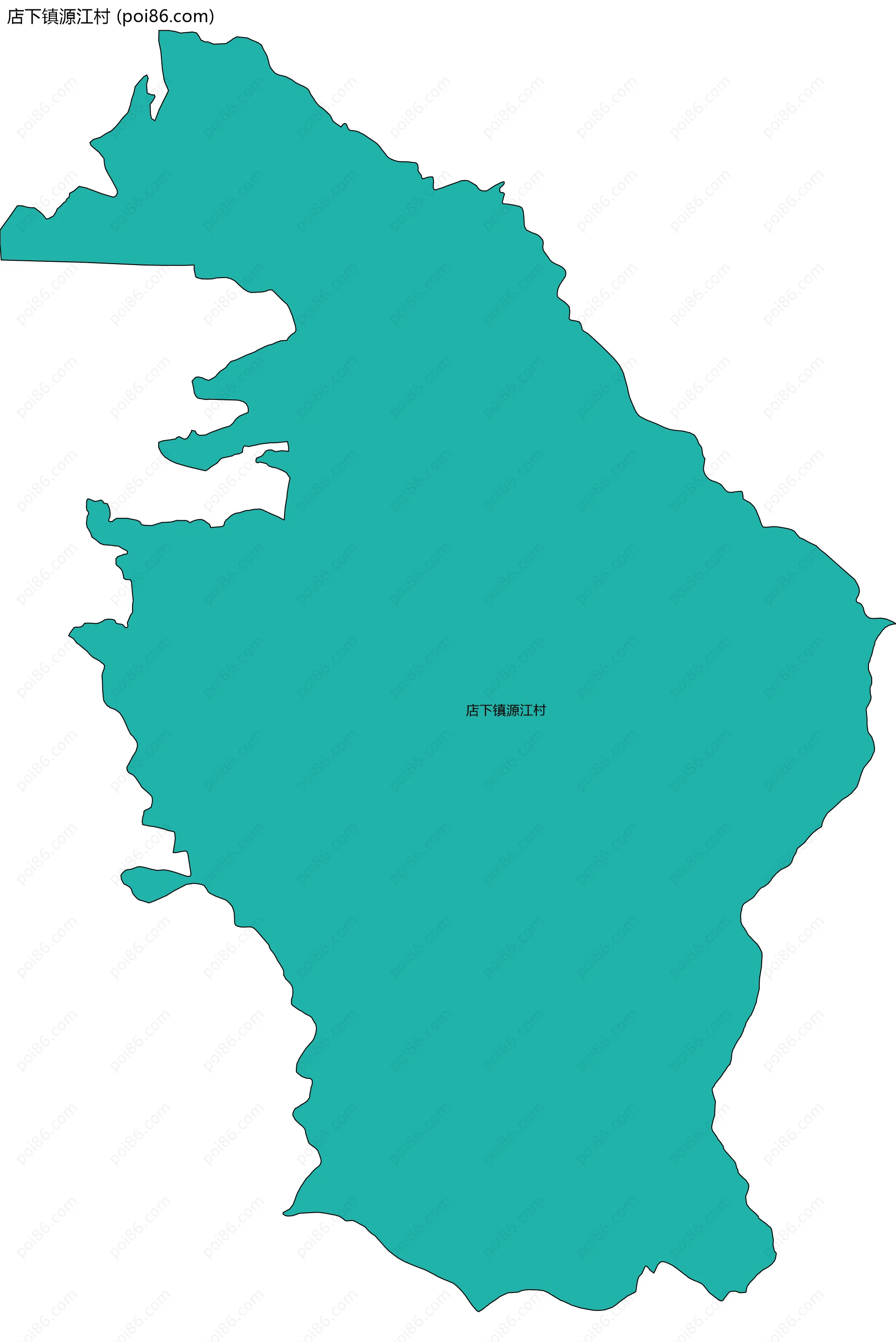 店下镇源江村边界地图