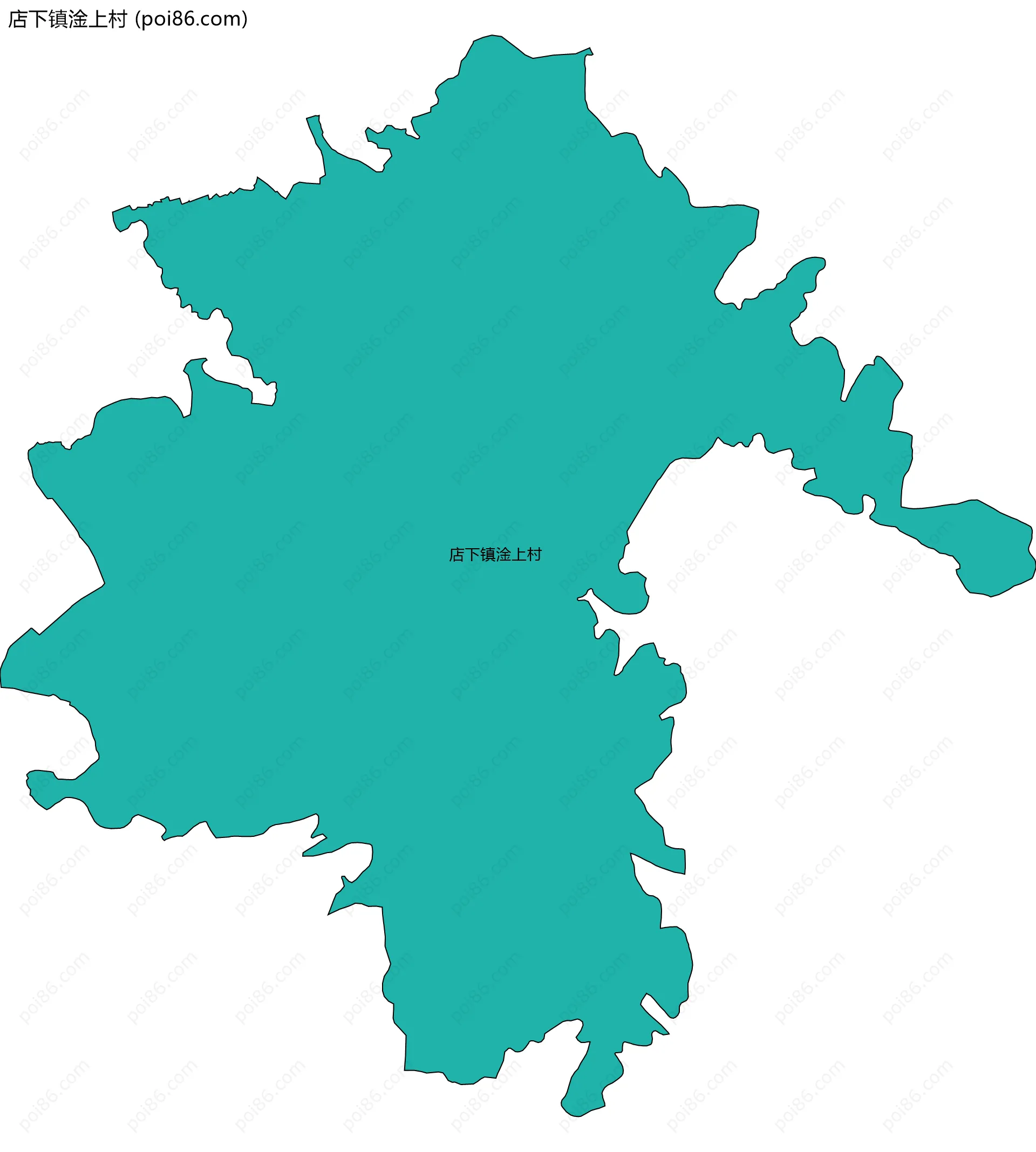 店下镇淦上村边界地图