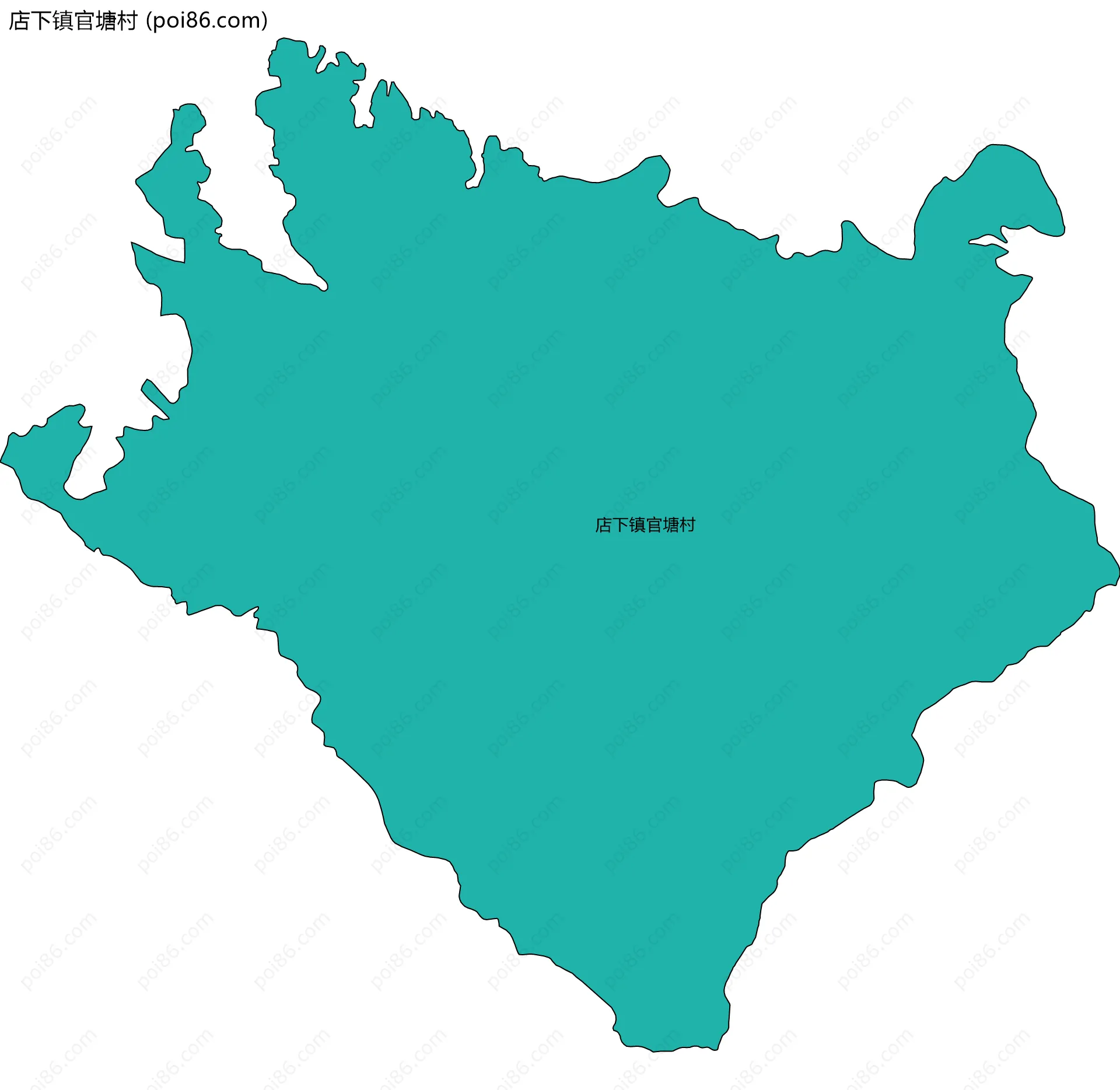 店下镇官塘村边界地图