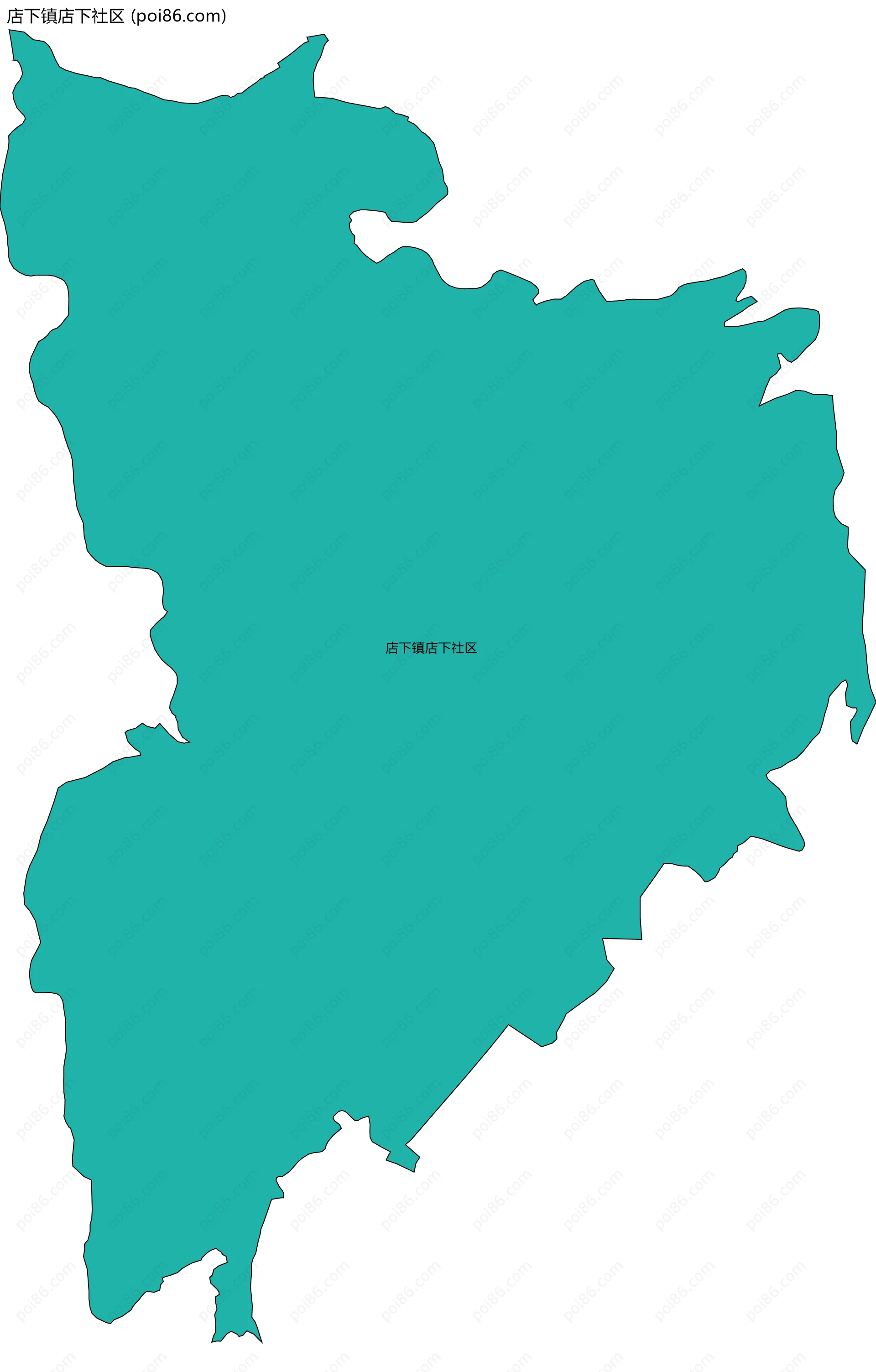 店下镇店下社区边界地图