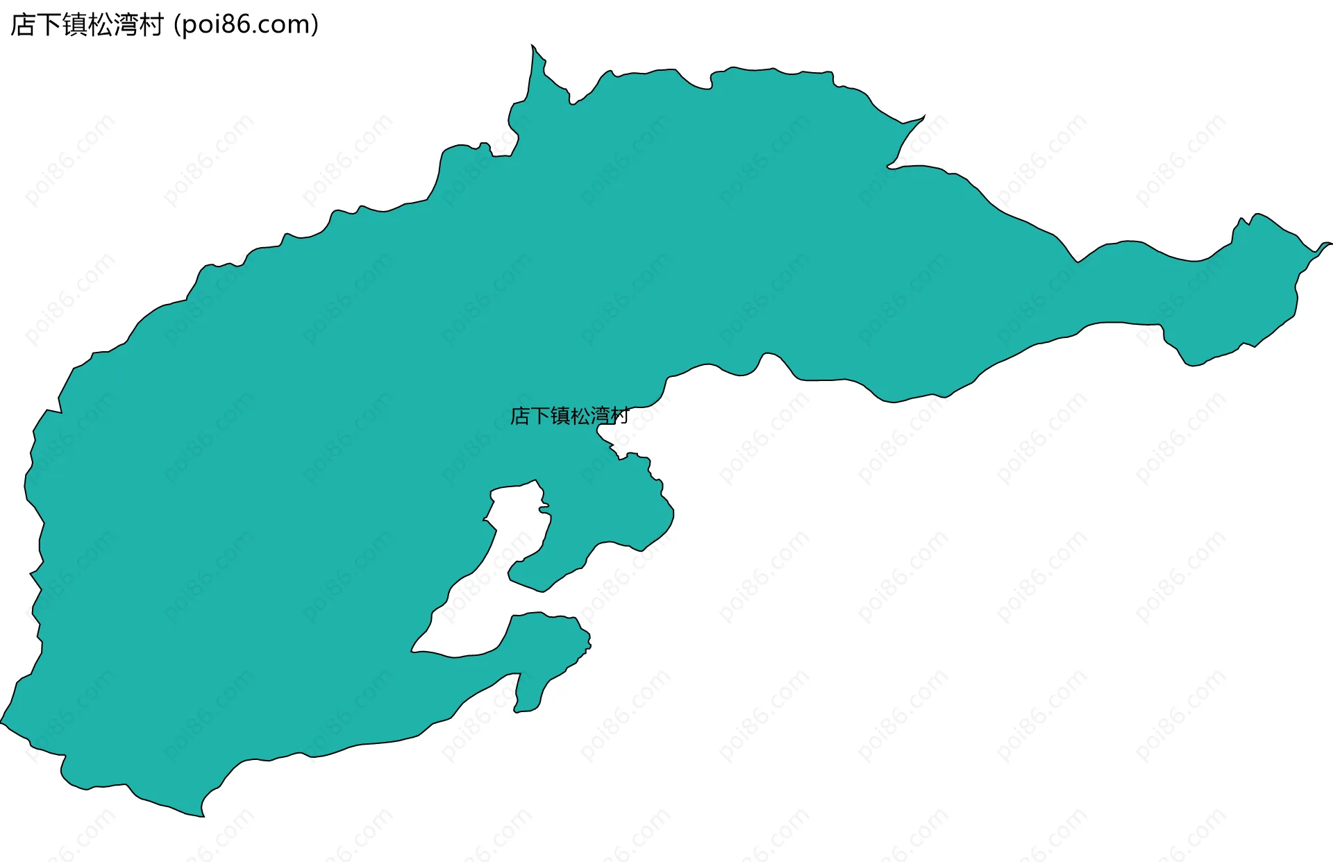 店下镇松湾村边界地图