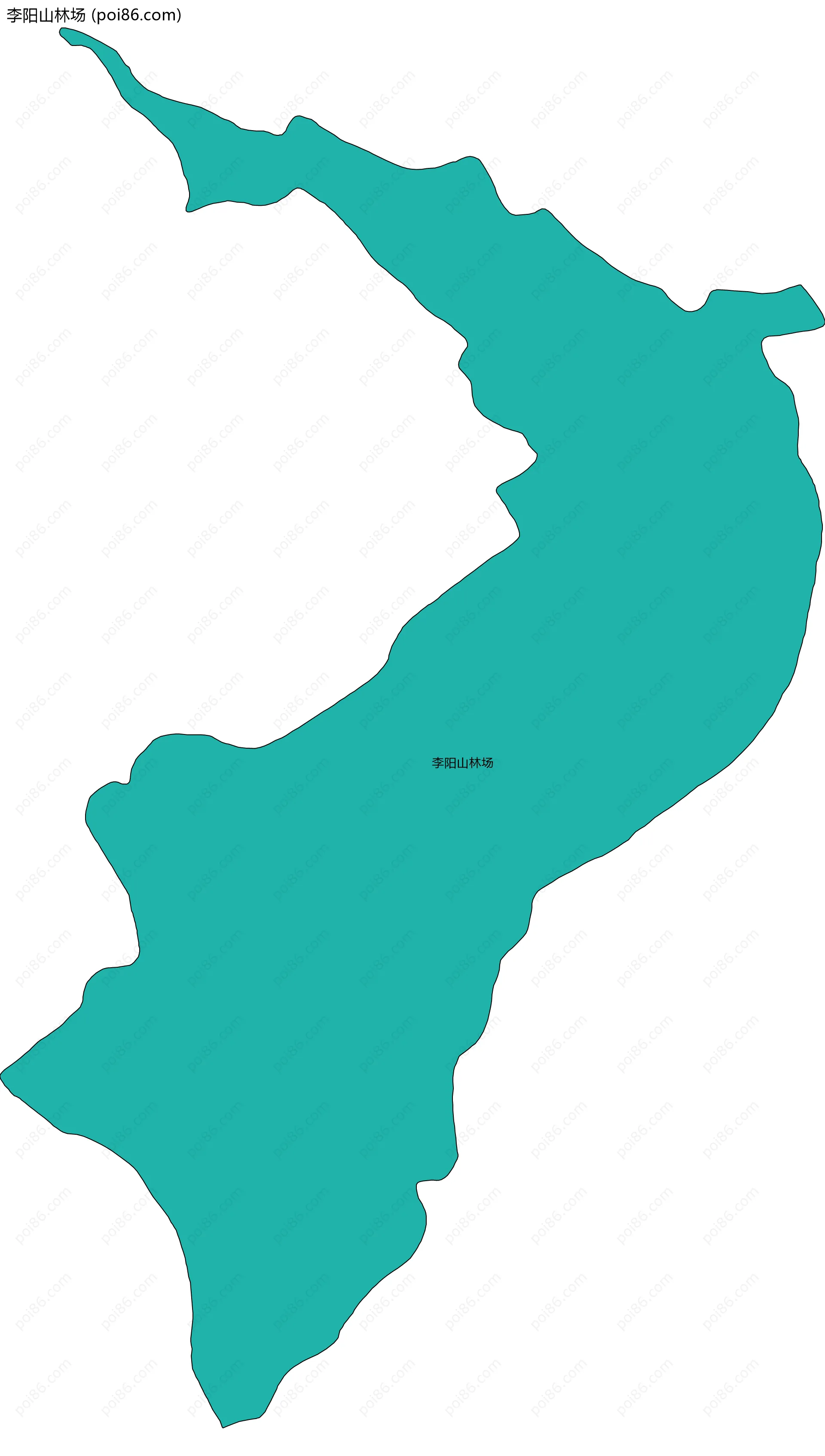 李阳山林场边界地图