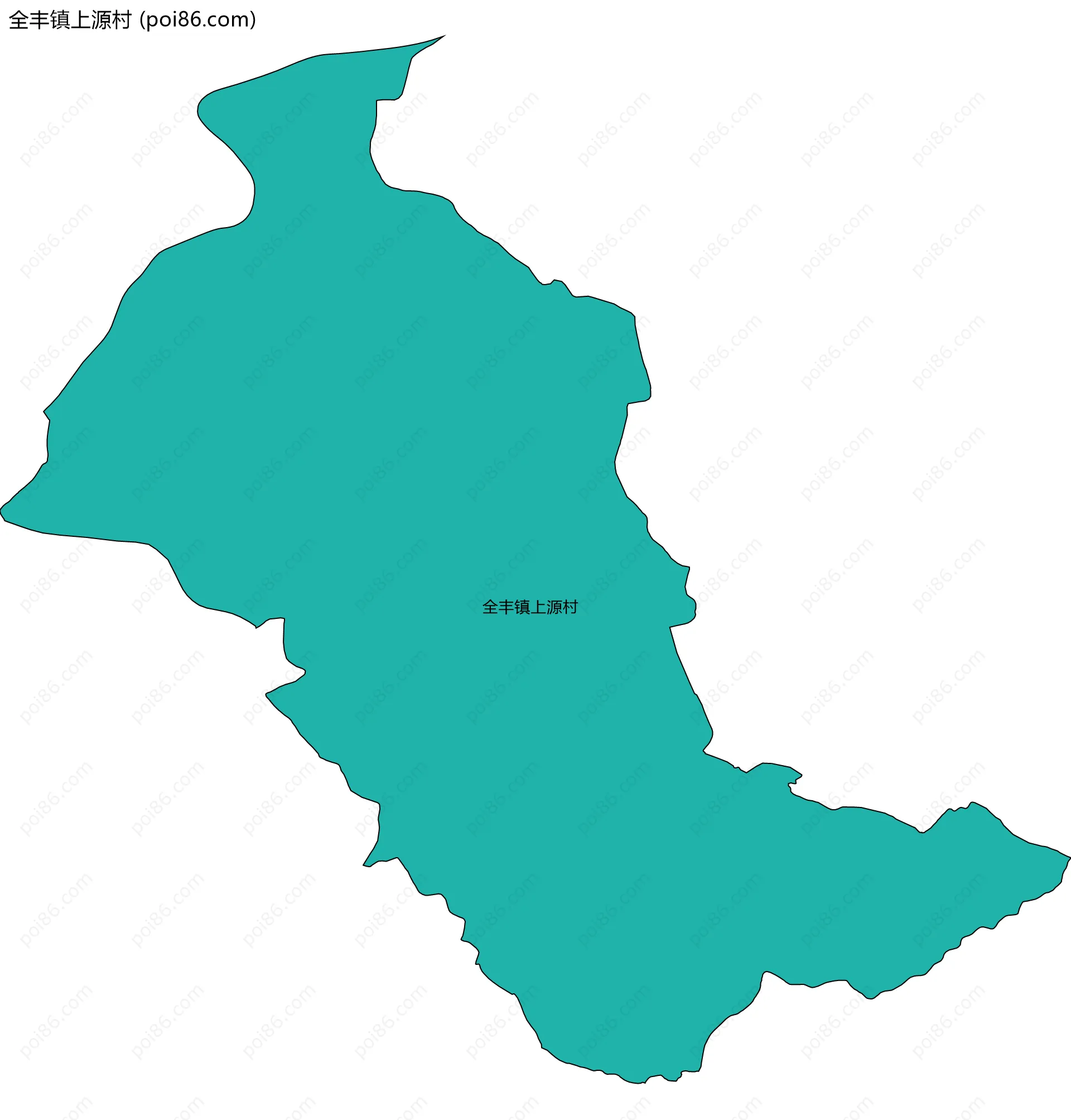 全丰镇上源村边界地图