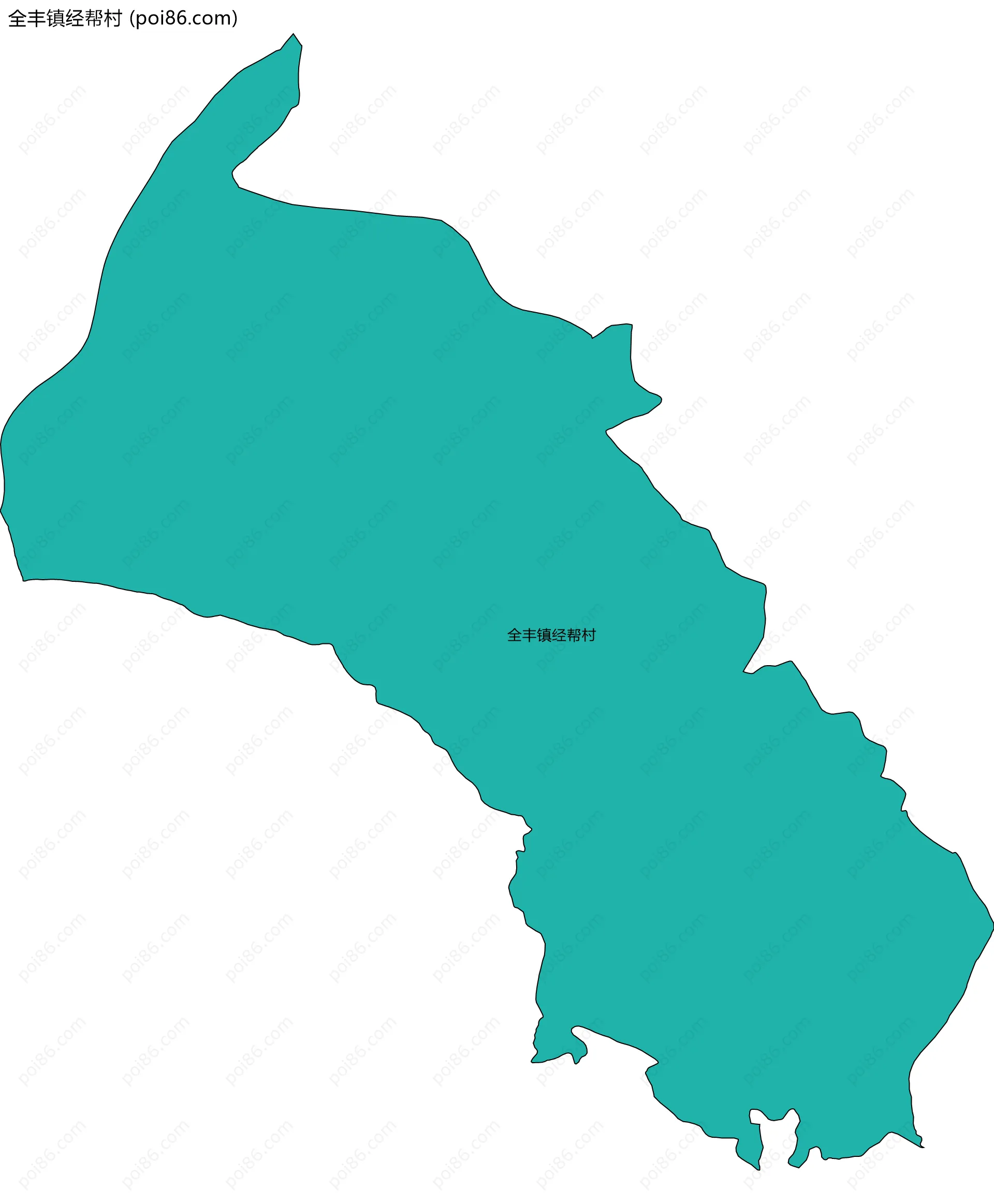 全丰镇经帮村边界地图