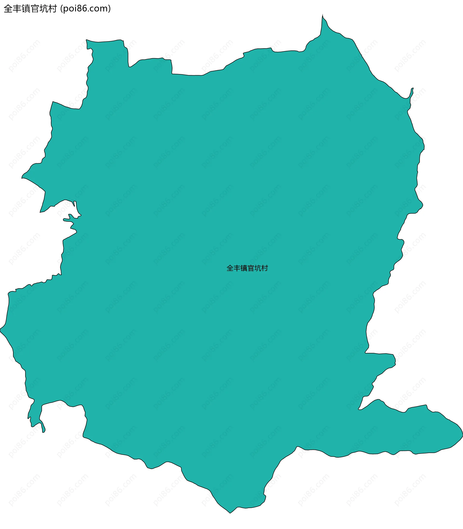 全丰镇官坑村边界地图