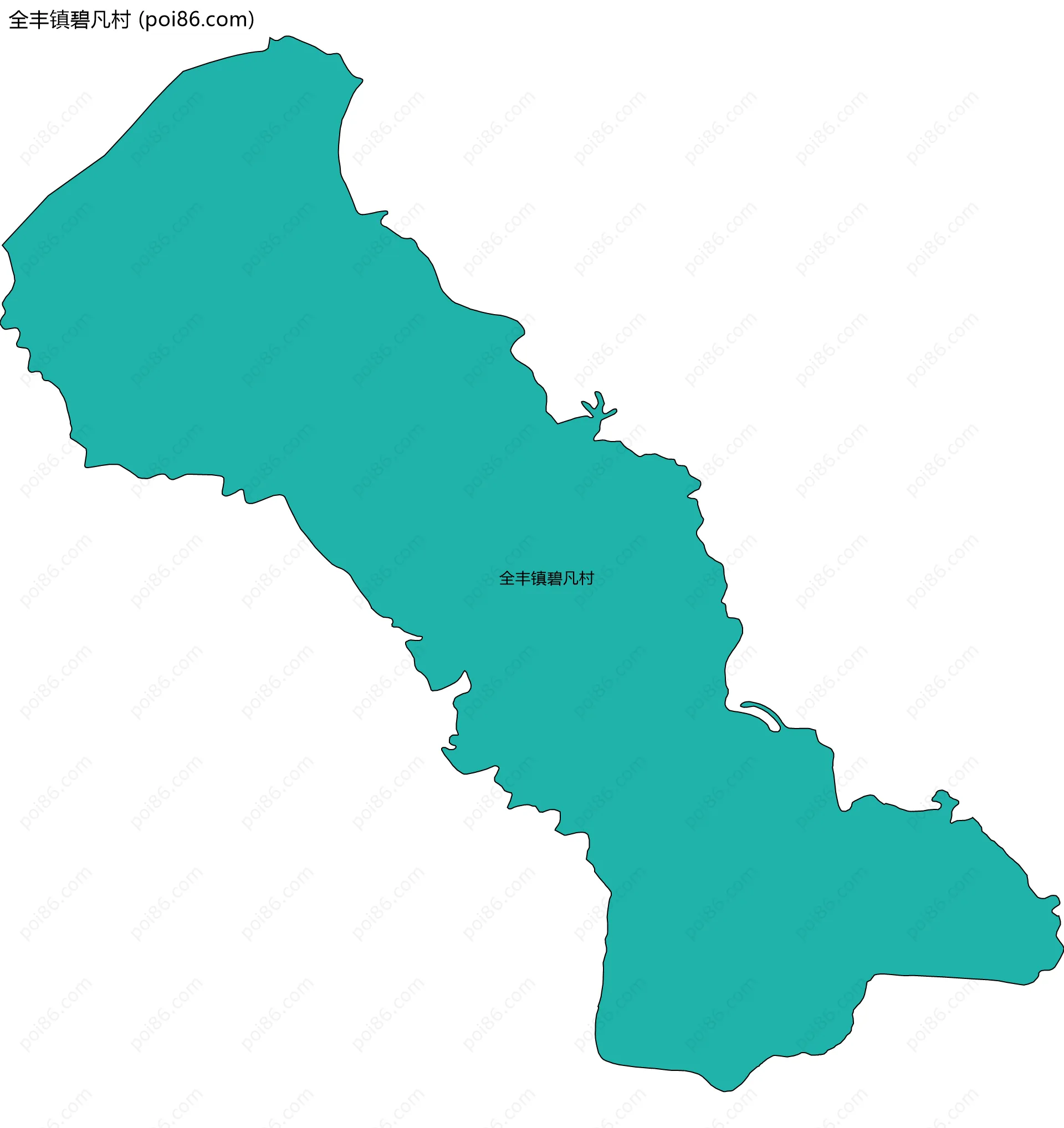 全丰镇碧凡村边界地图