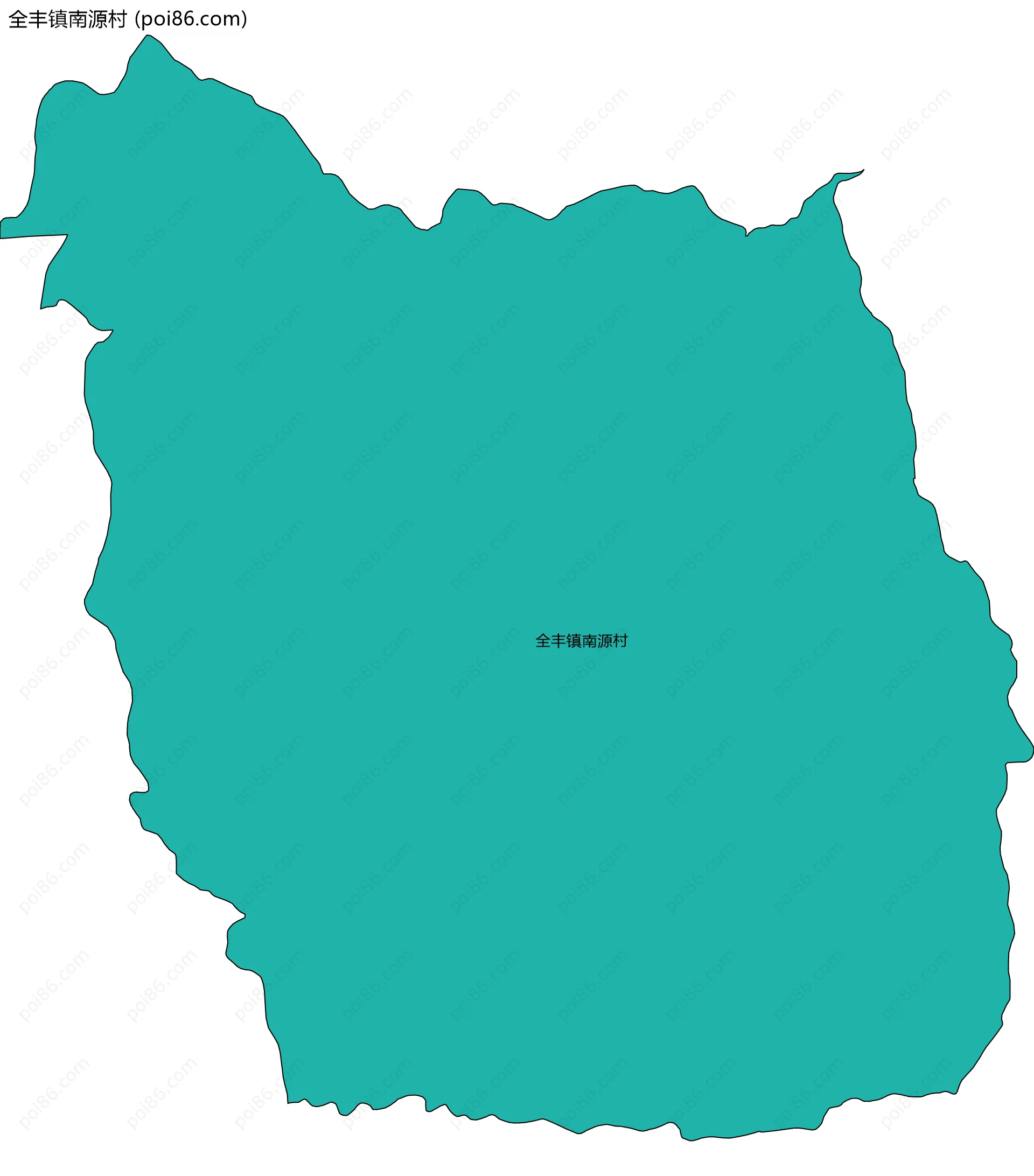 全丰镇南源村边界地图