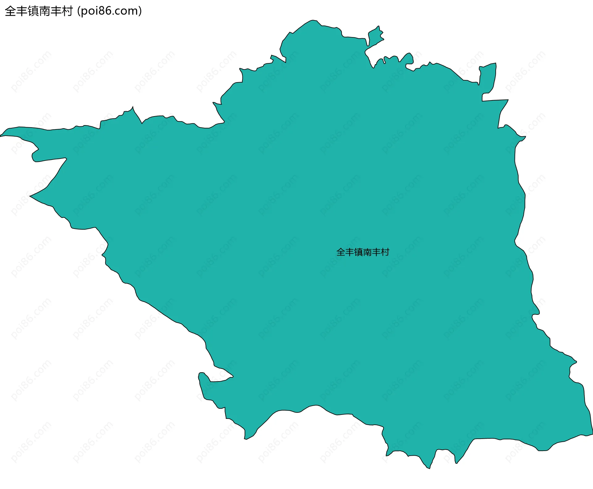 全丰镇南丰村边界地图