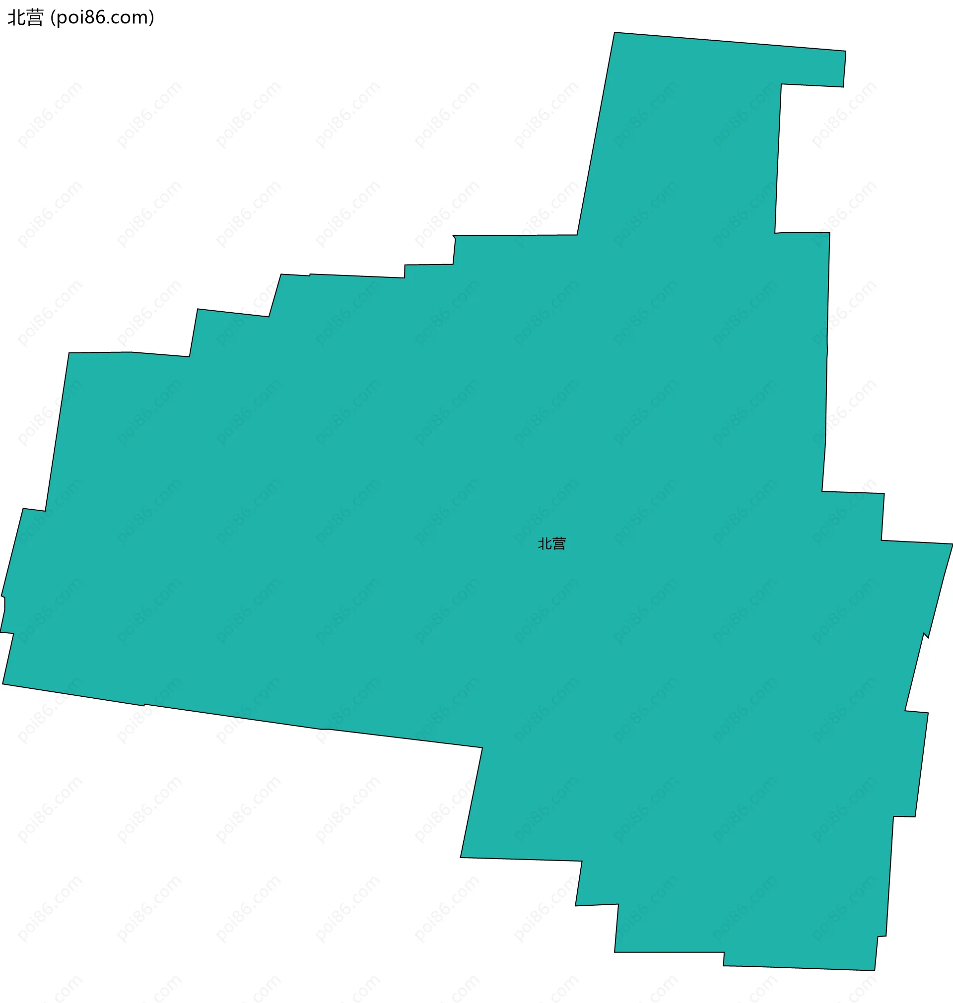 北营边界地图
