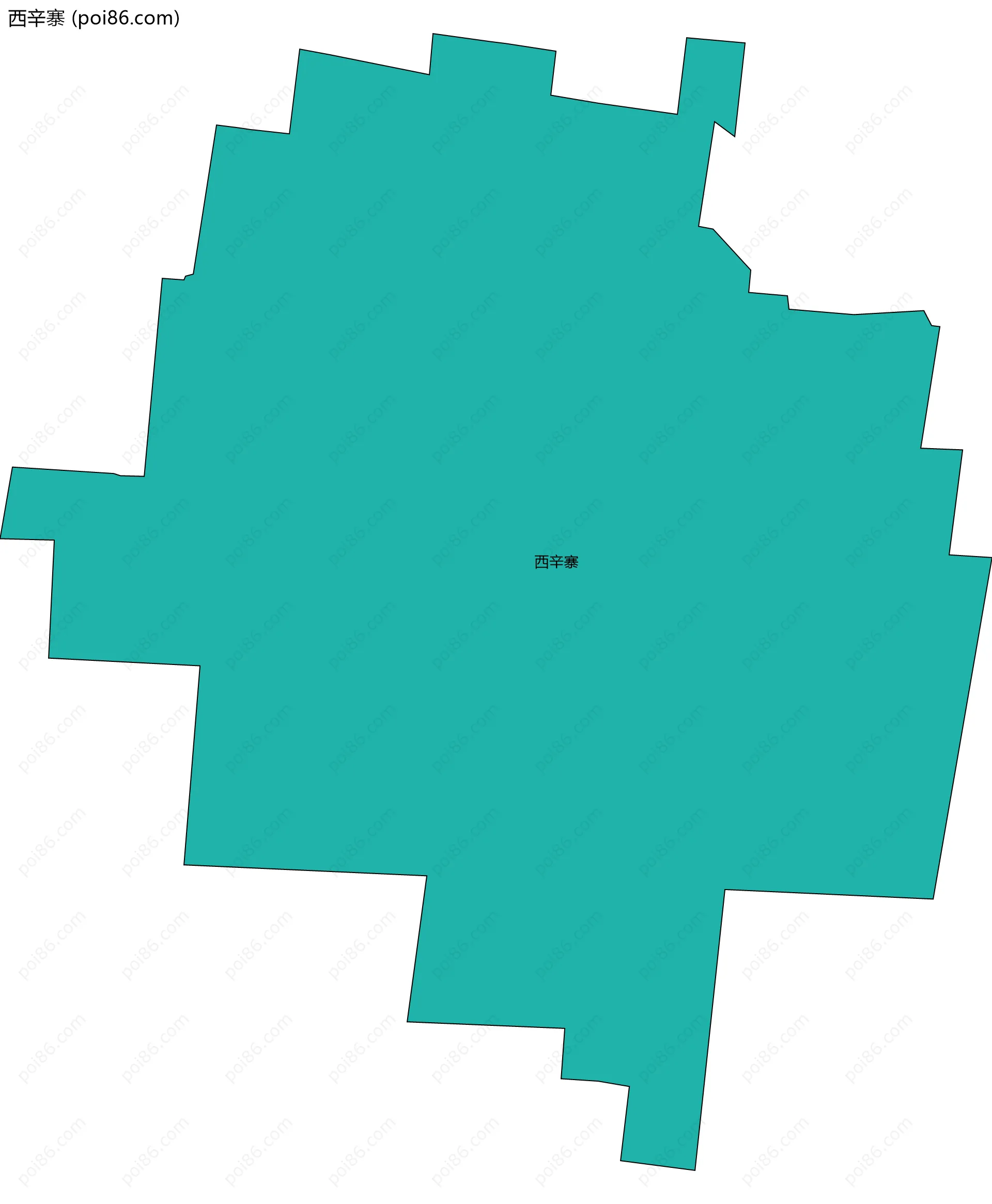 西辛寨边界地图