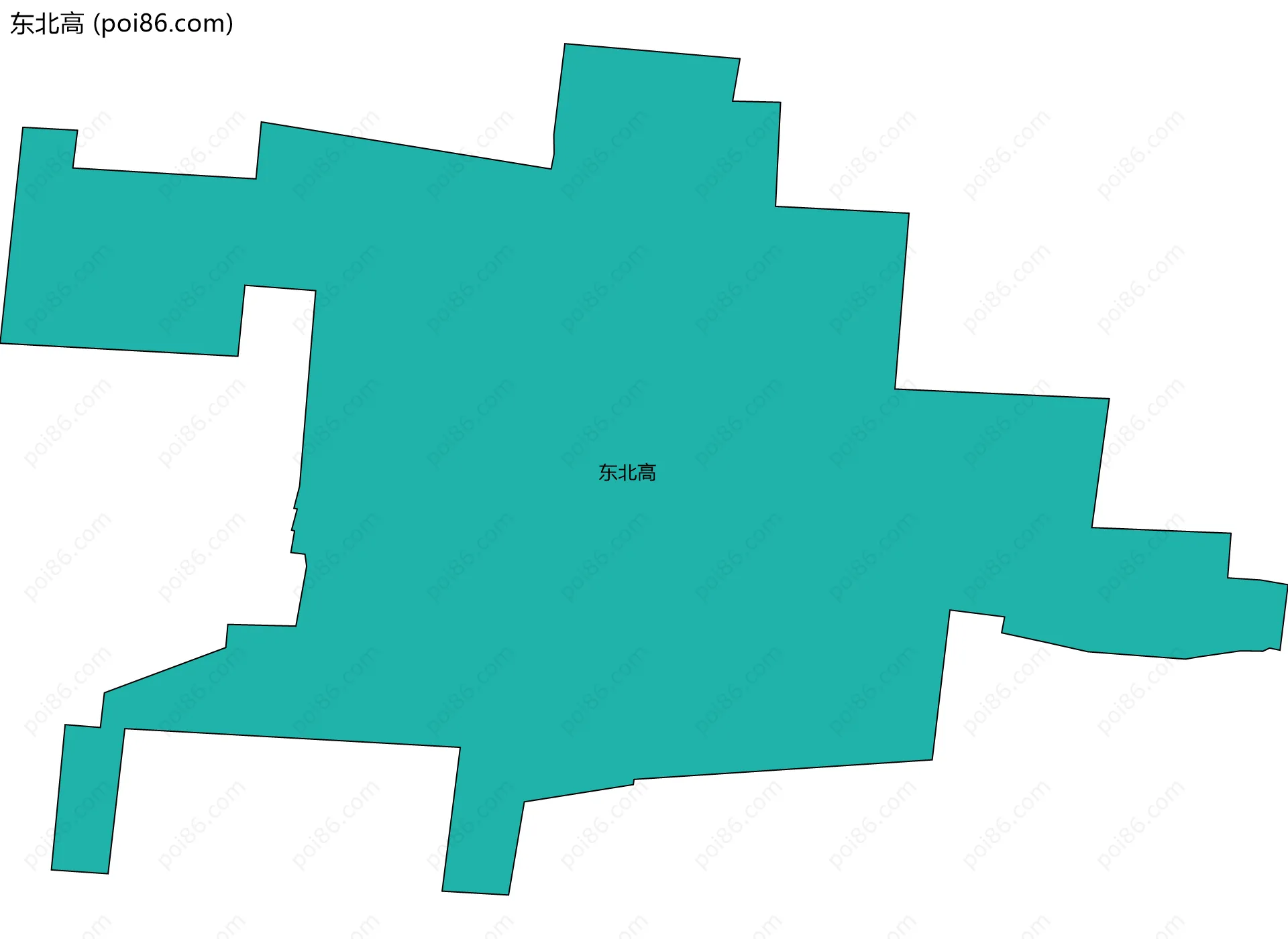 东北高边界地图