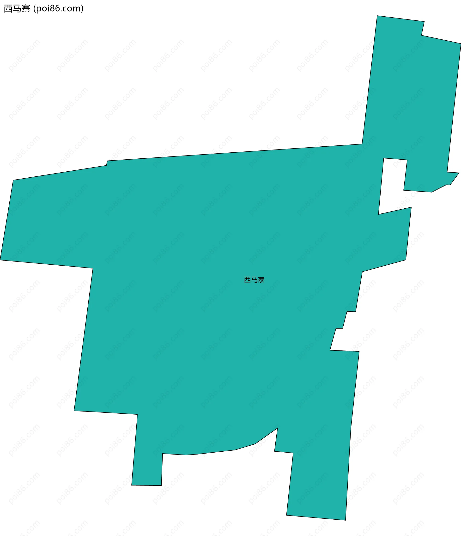 西马寨边界地图