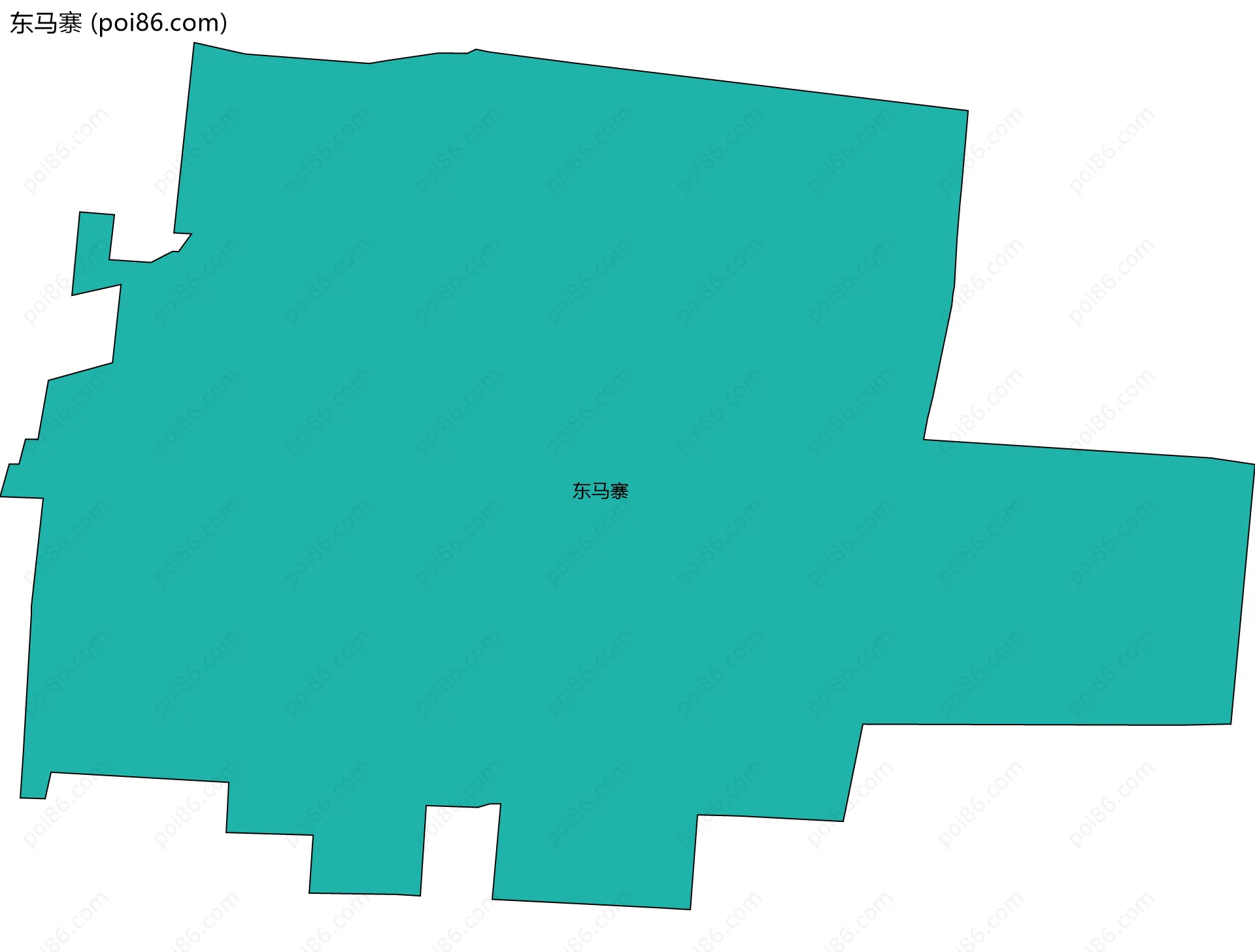 东马寨边界地图