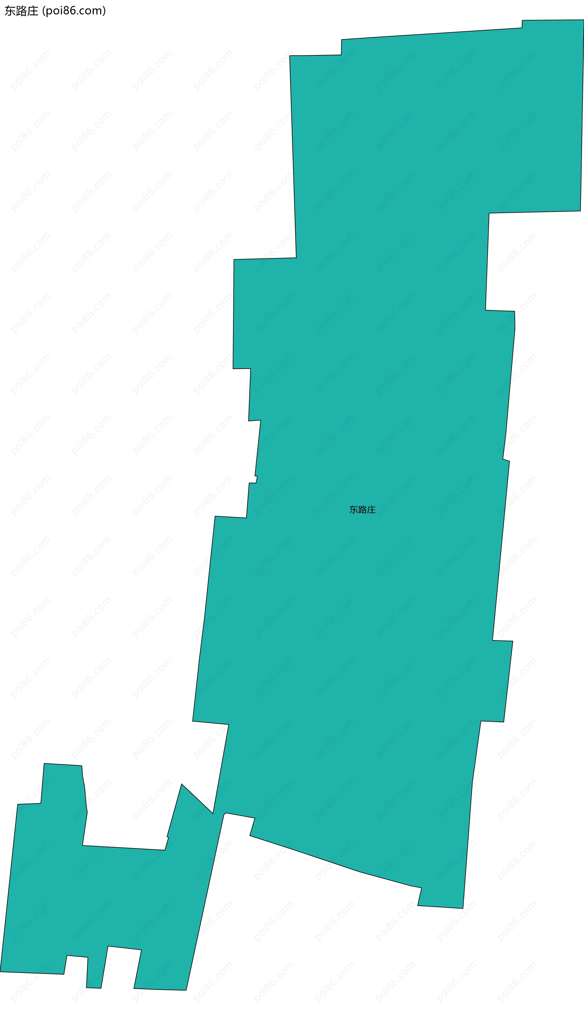 东路庄边界地图