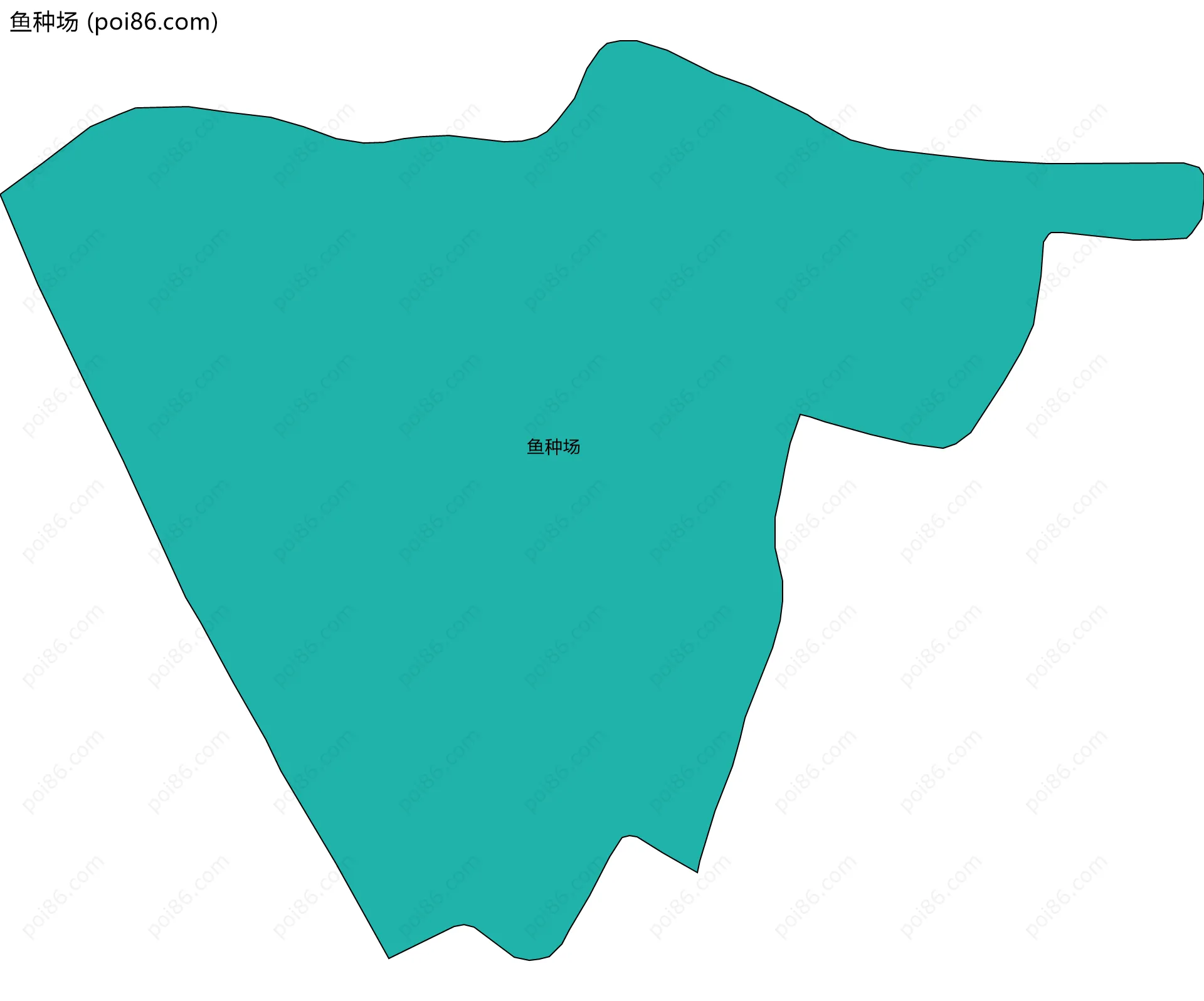 鱼种场边界地图