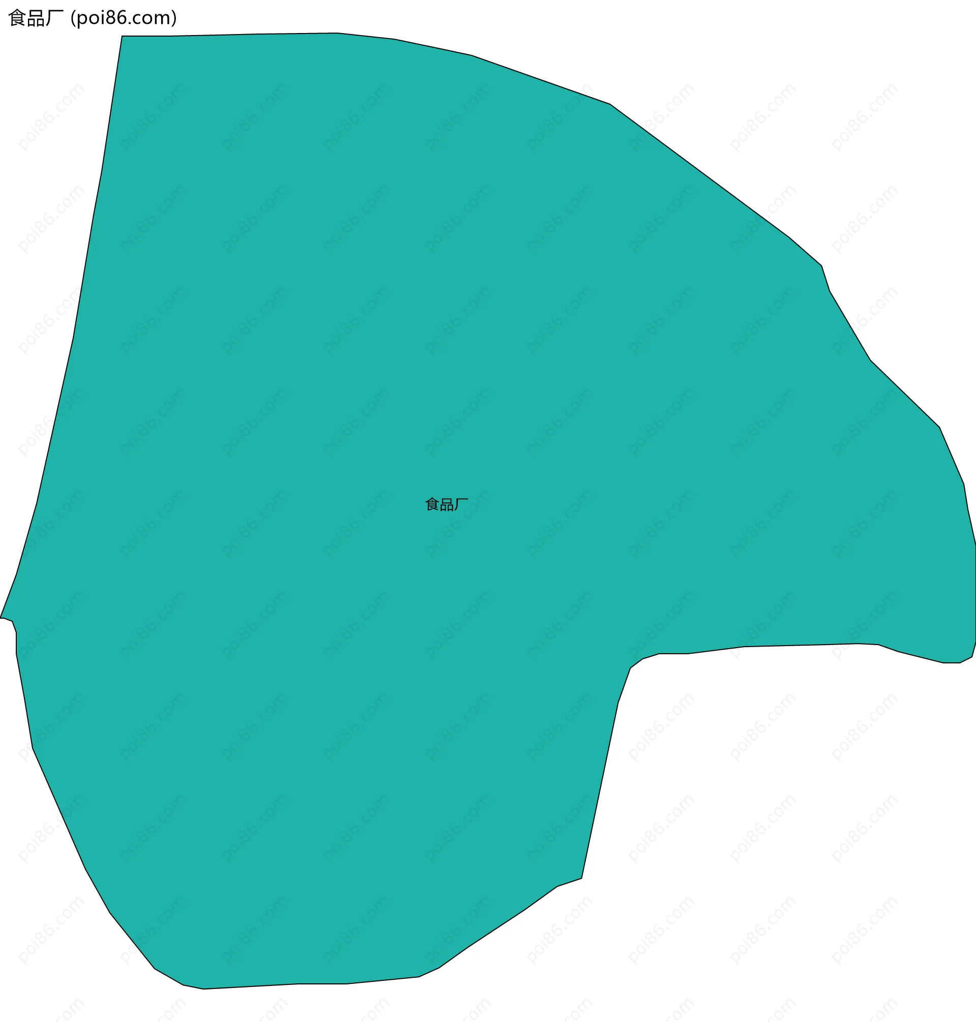 食品厂边界地图