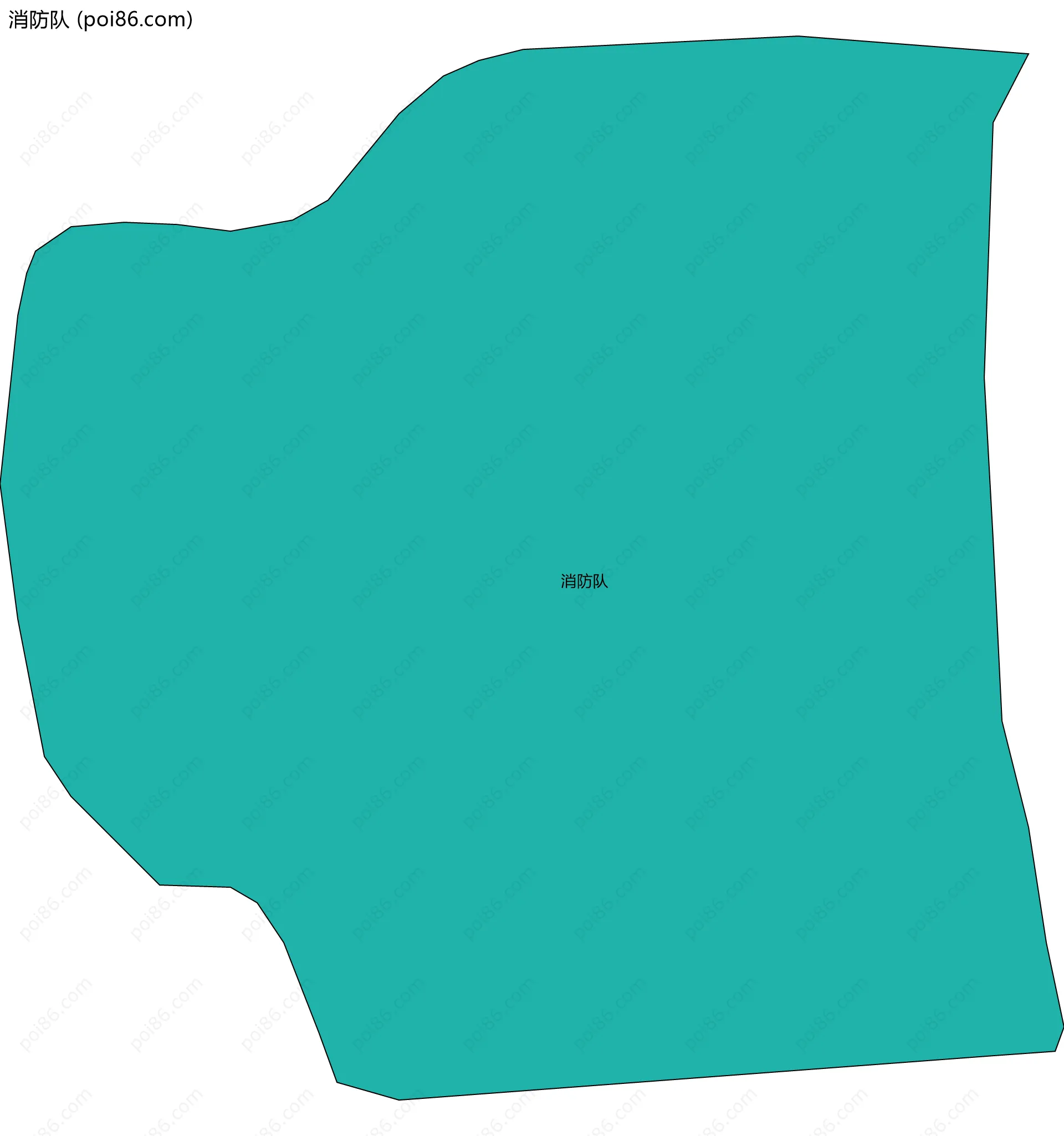 消防队边界地图