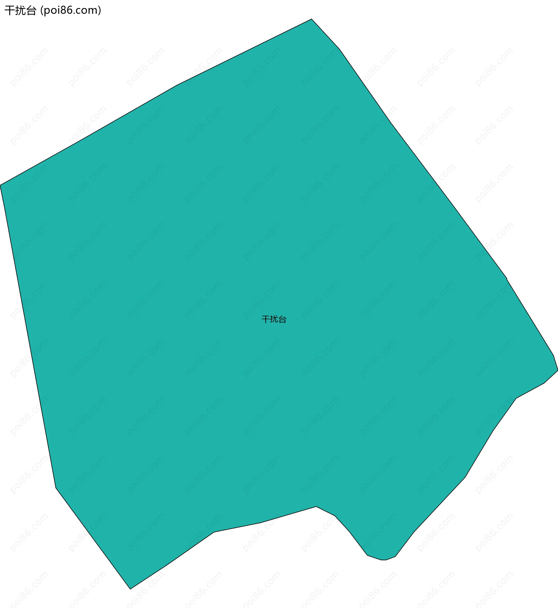 干扰台边界地图