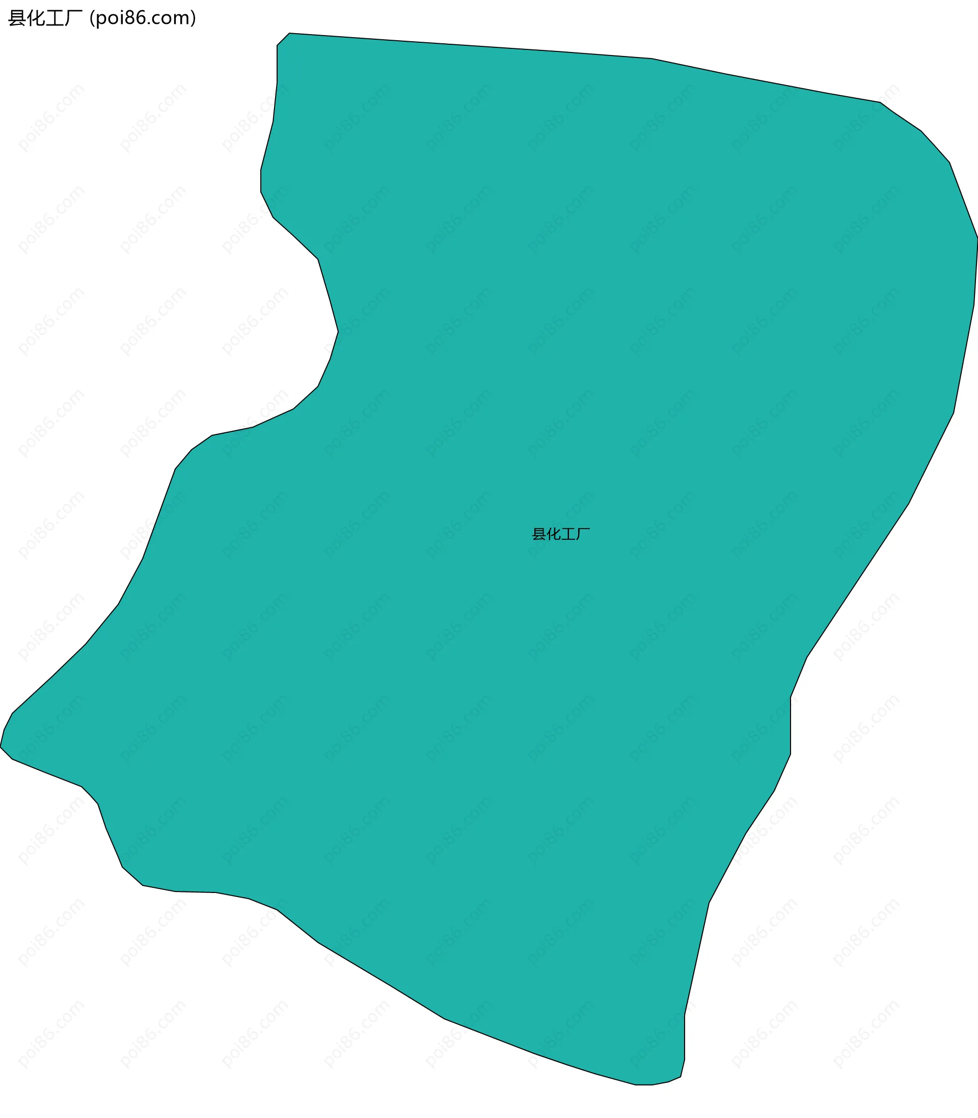 县化工厂边界地图